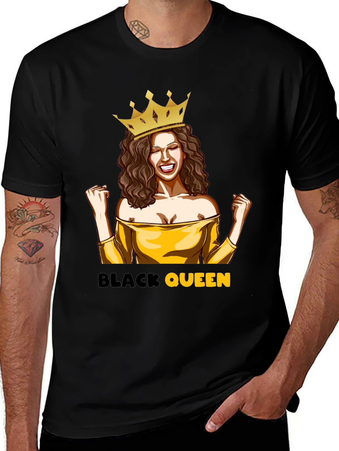 Variant 13 of Black Queen Graphic T-Shirt - Stylish & Trendy