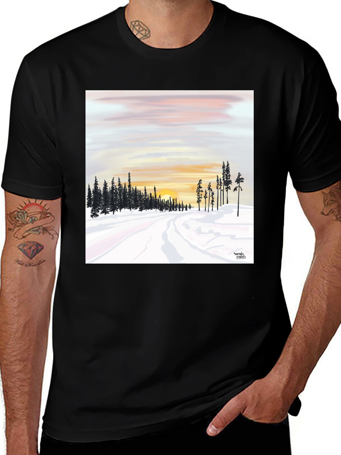 Variant 13 of Winter Sunset T-Shirt