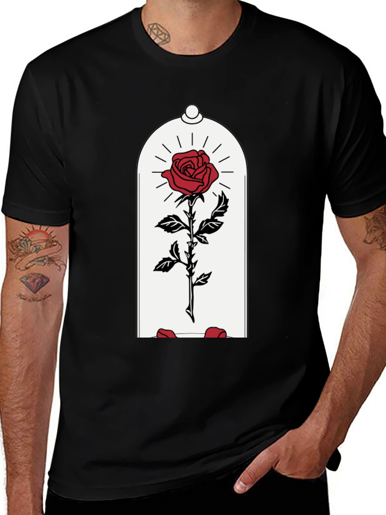 Variant 21 of Enchanted Rose Graphic Tee