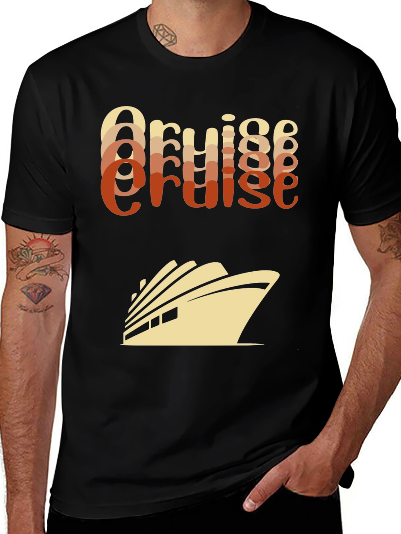 Variant 22 of Cruise Ship T-Shirt - Retro Style