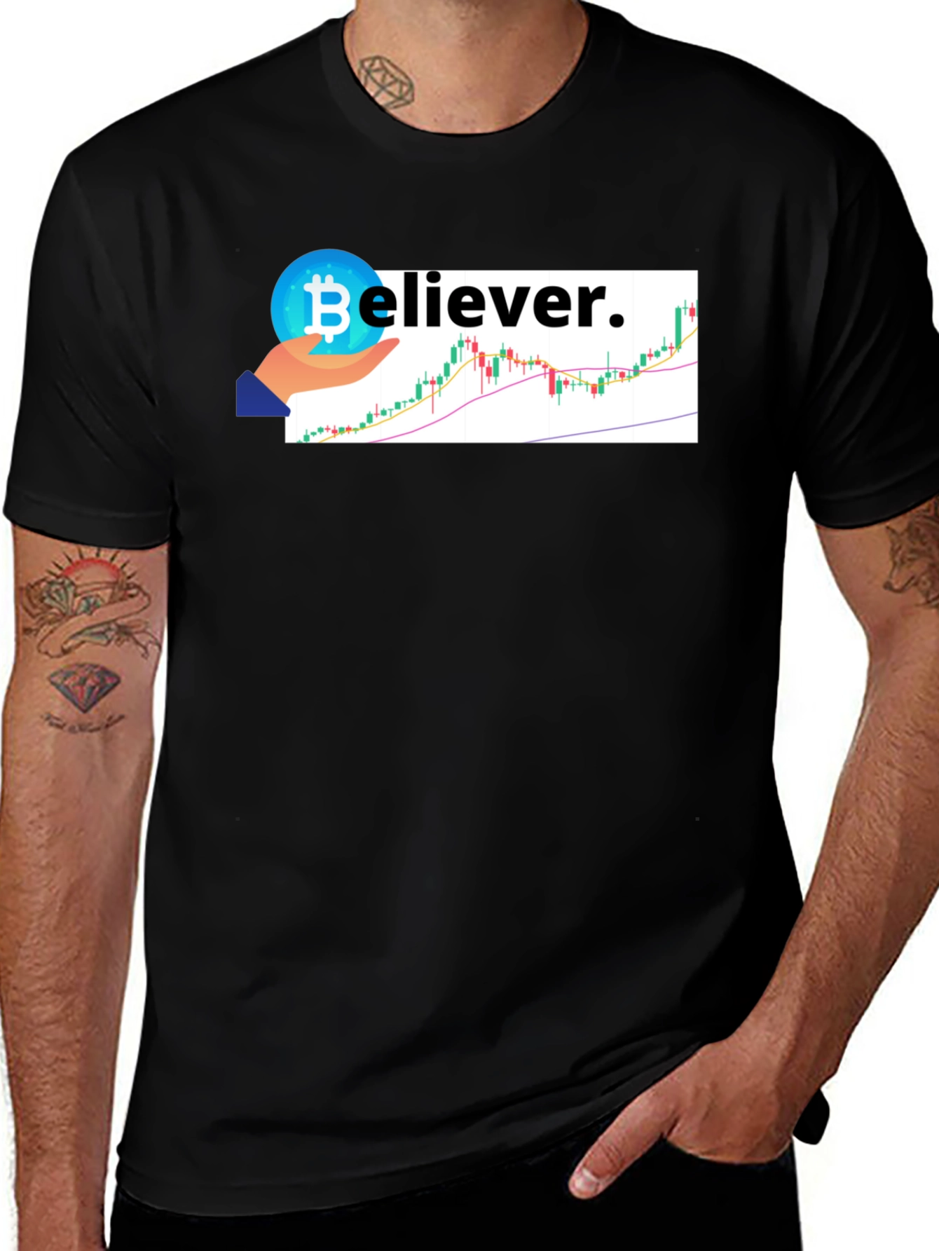 Bitcoin Believer T-Shirt - Crypto HODL Tee