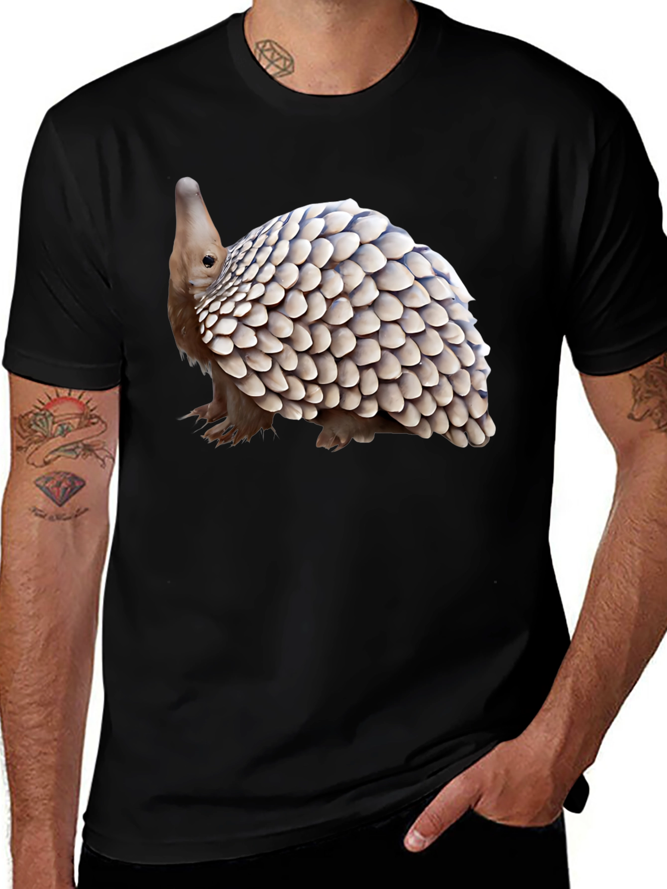Variant 7 of Pangolin Graphic Tee - Unique Animal Design