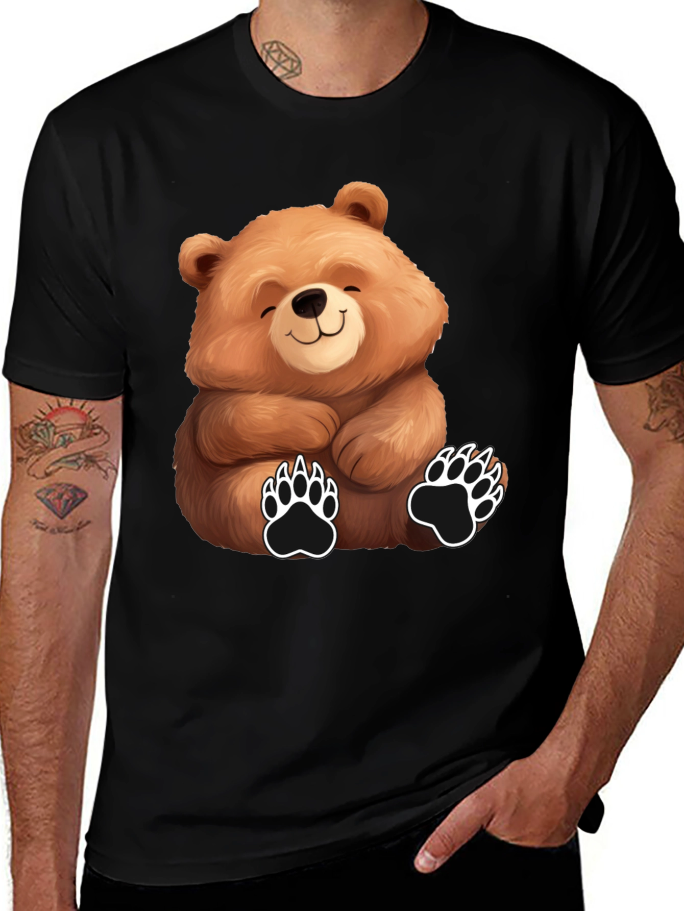 Variant 12 of Cute Bear Graphic Tee - Unisex