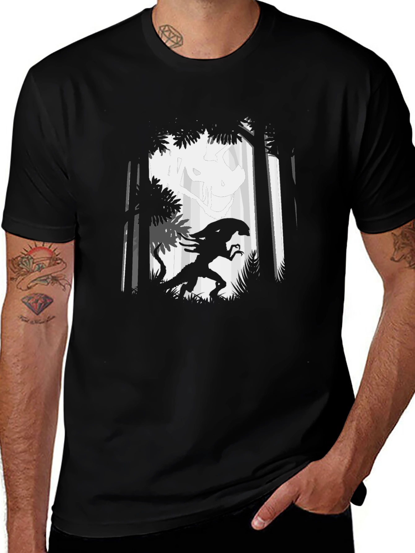 Variant 8 of Alien vs Predator Graphic Tee - Black