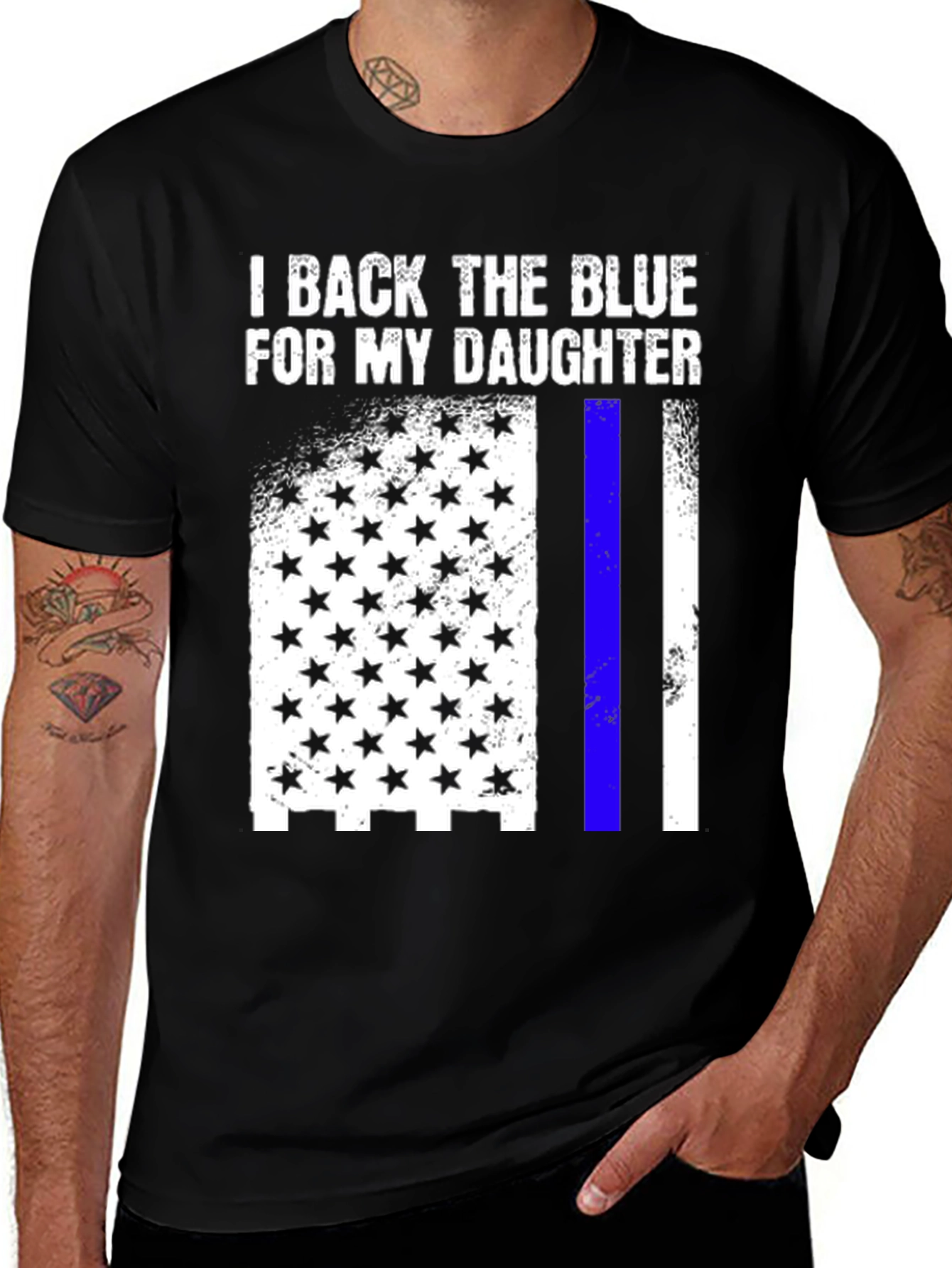 I Back the Blue For My Daughter T-Shirt