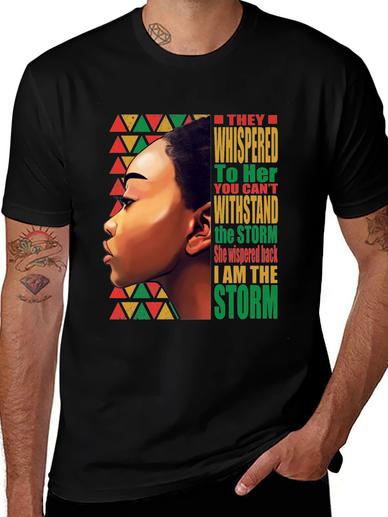 Empowered Black Woman T-Shirt - I Am The Storm