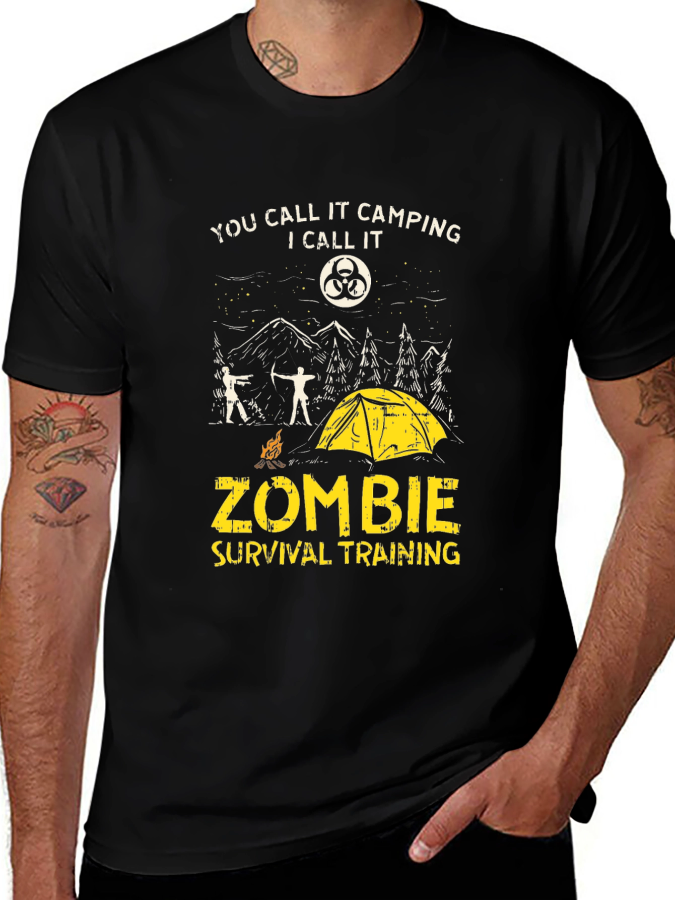 Variant 12 of Zombie Survival Training Graphic Tee