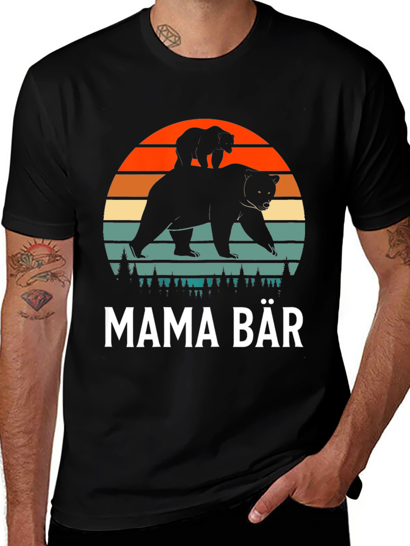 Variant 6 of Mama Bear T-Shirt - Graphic Tee For Mom