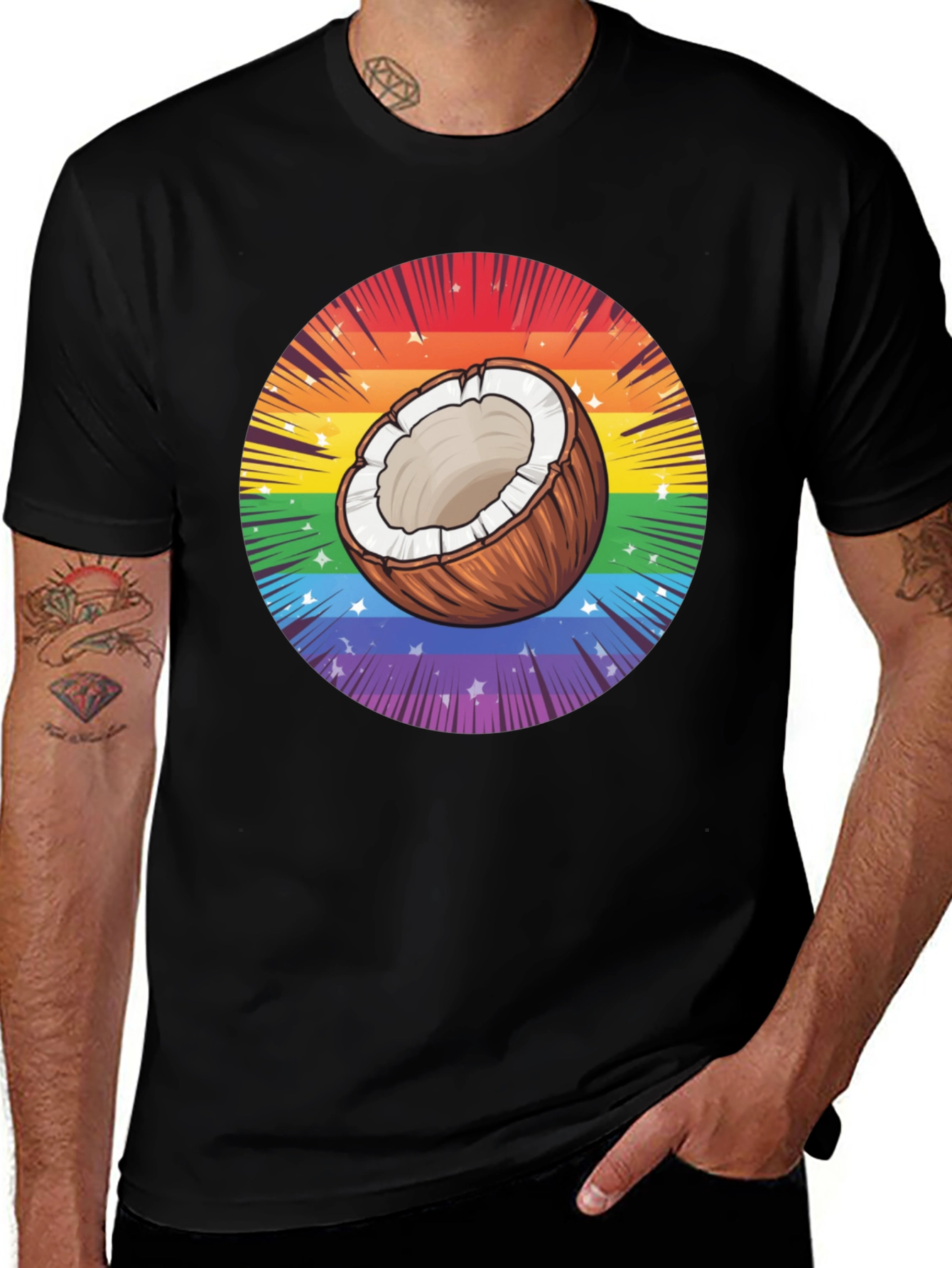 Variant 12 of Rainbow Coconut Tee