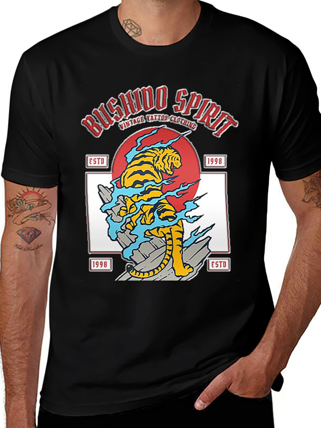 Variant 15 of Bushido Spirit Tiger Graphic Tee
