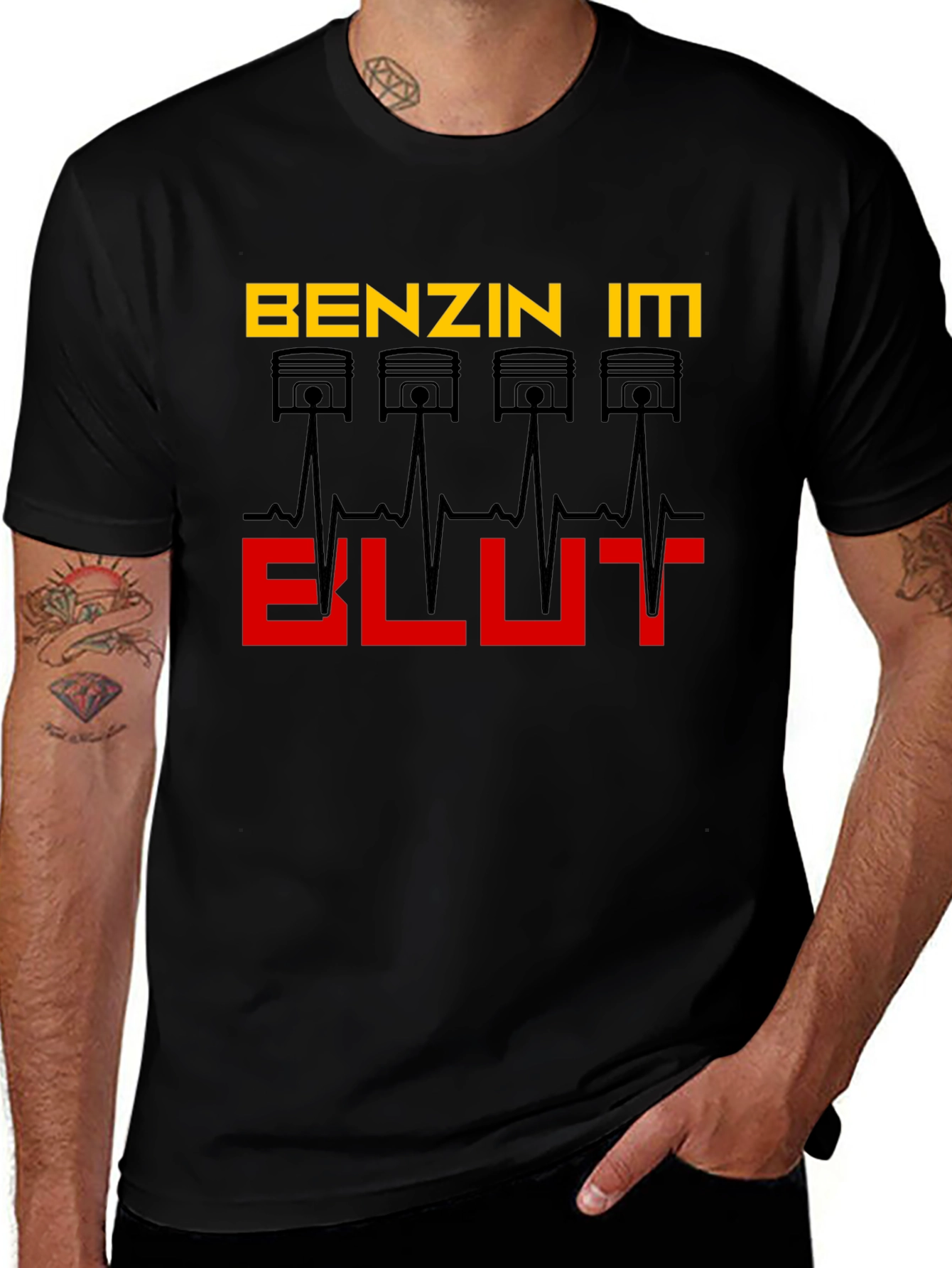Variant 28 of Benzin Im Blut T-Shirt - Automotive Enthusiast Tee