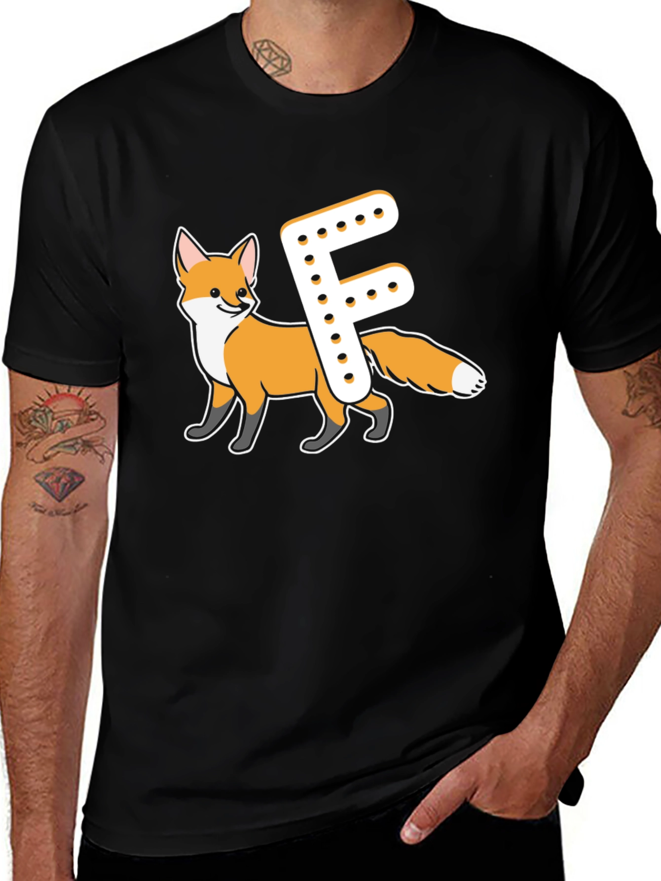 Variant 3 of Fox Letter F Graphic Tee