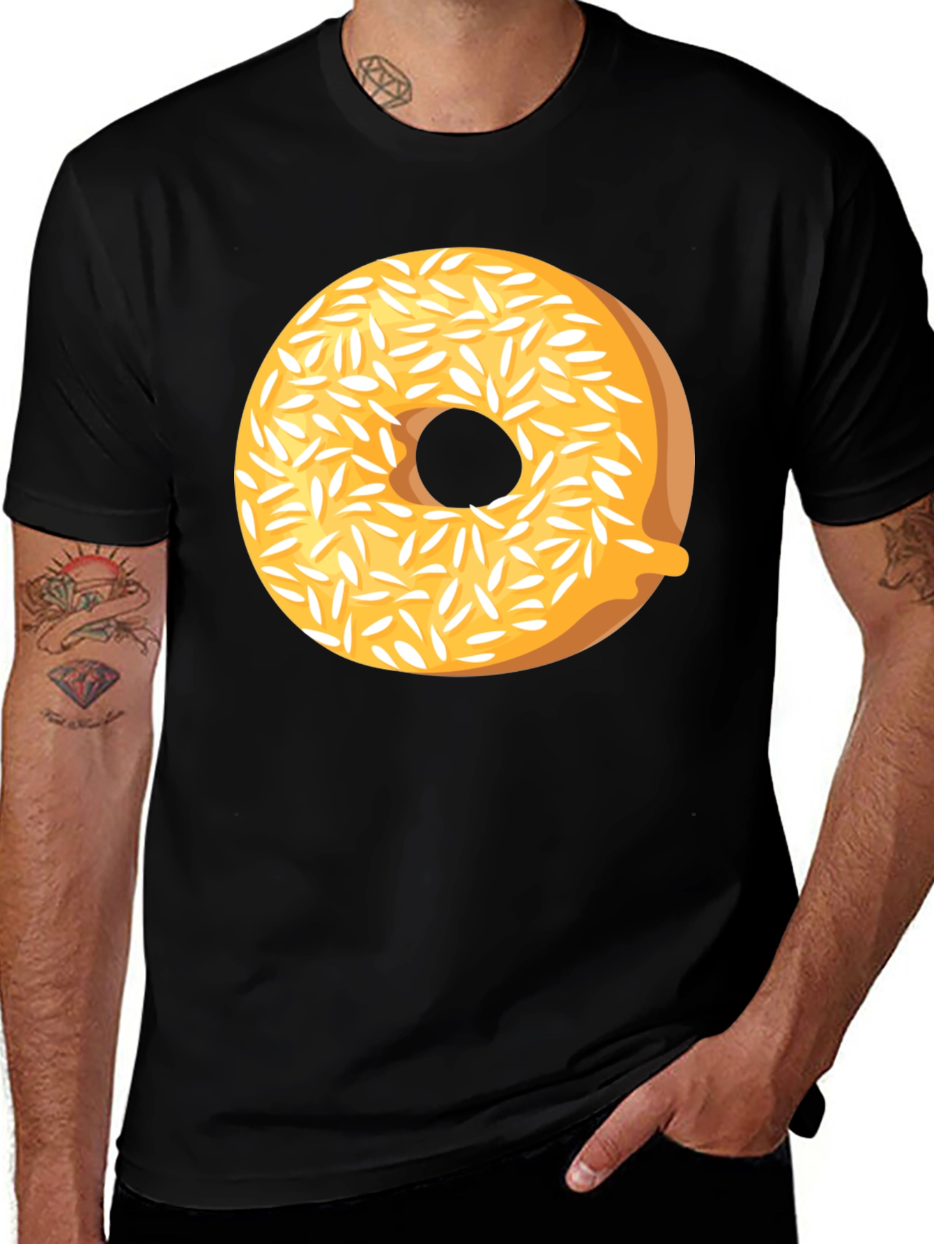 Variant 10 of Donut Graphic T-Shirt - Glazed & Sprinkled Comfort