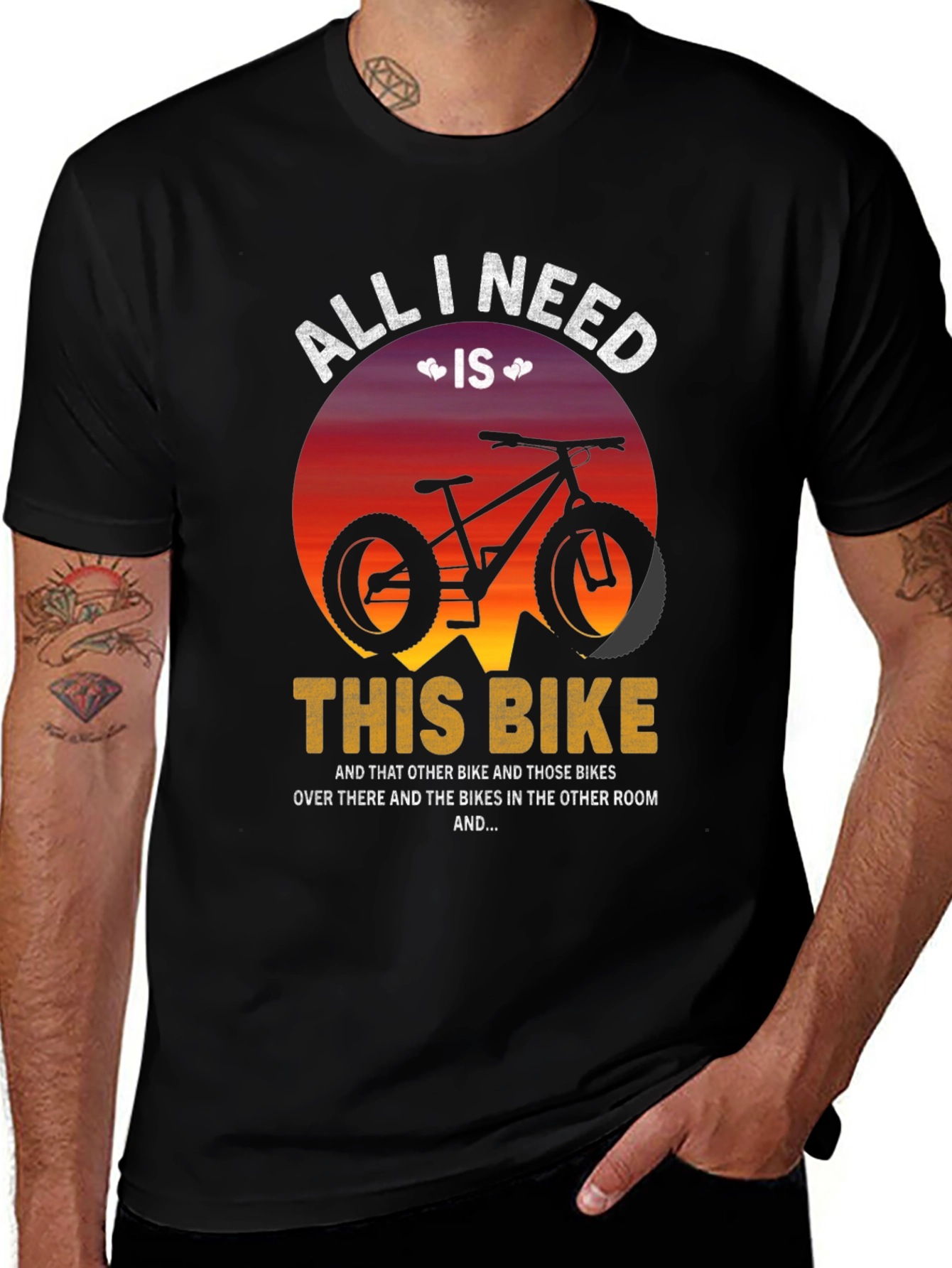Variant 20 of All I Need Is This Bike Graphic T-Shirt