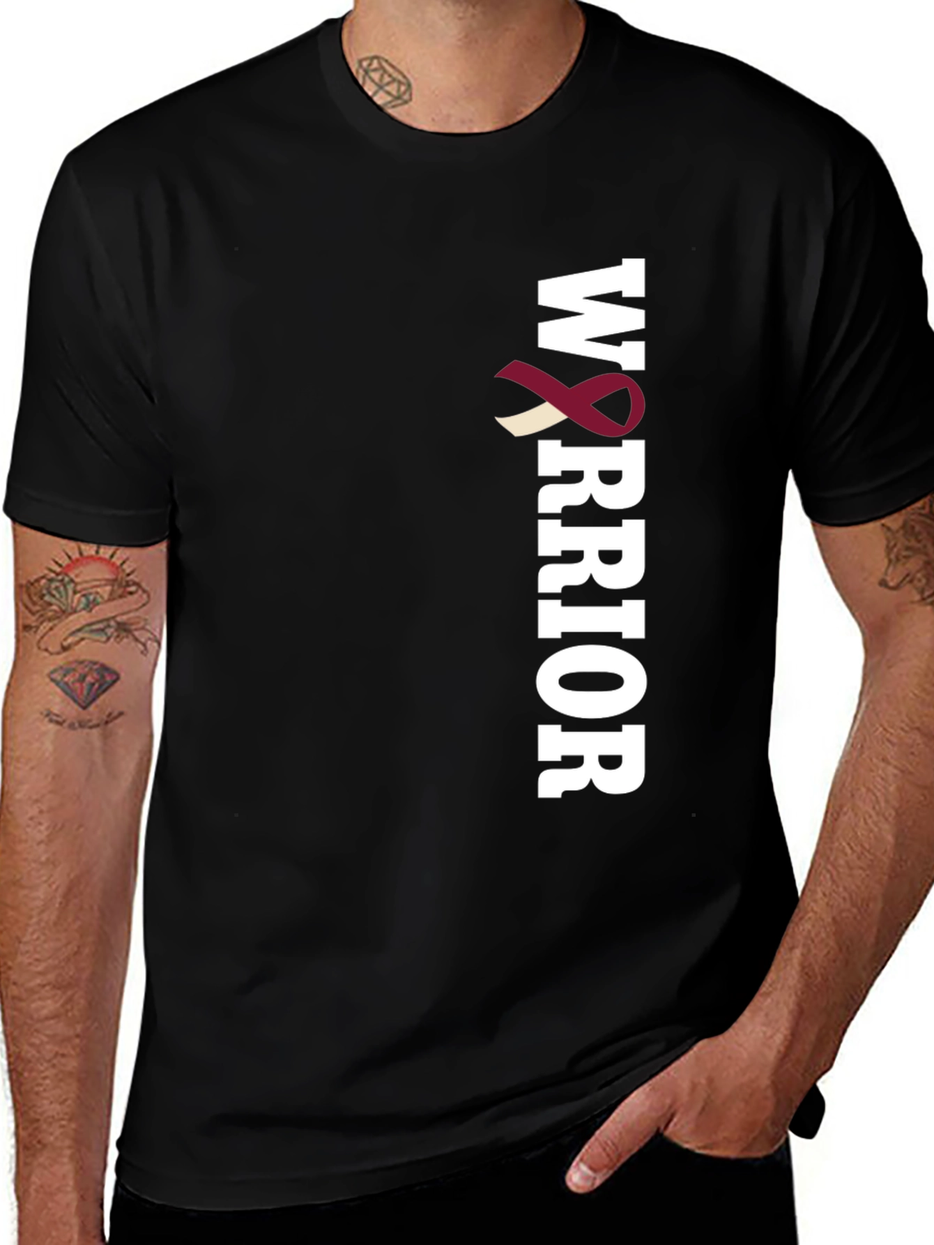 Variant 20 of Warrior Ribbon T-Shirt - Support Awareness
