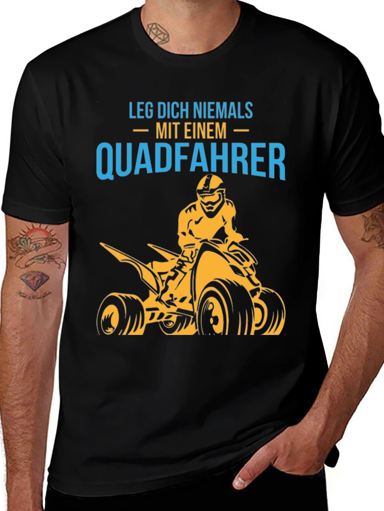 Quadfahrer Graphic Tee - Never Mess with a Quad Rider!