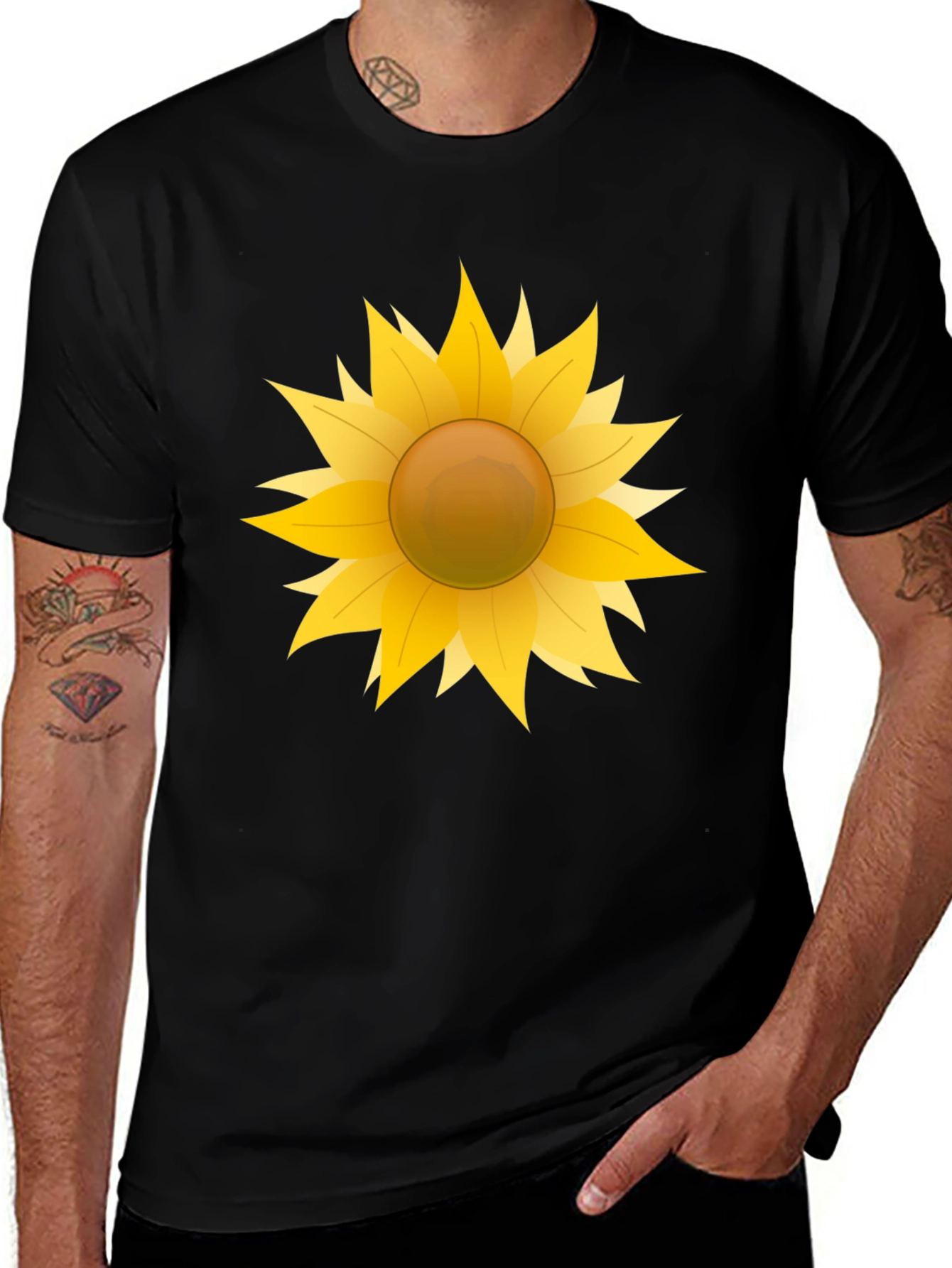 Variant 29 of Sunflower Graphic Tee - Stylish Comfort