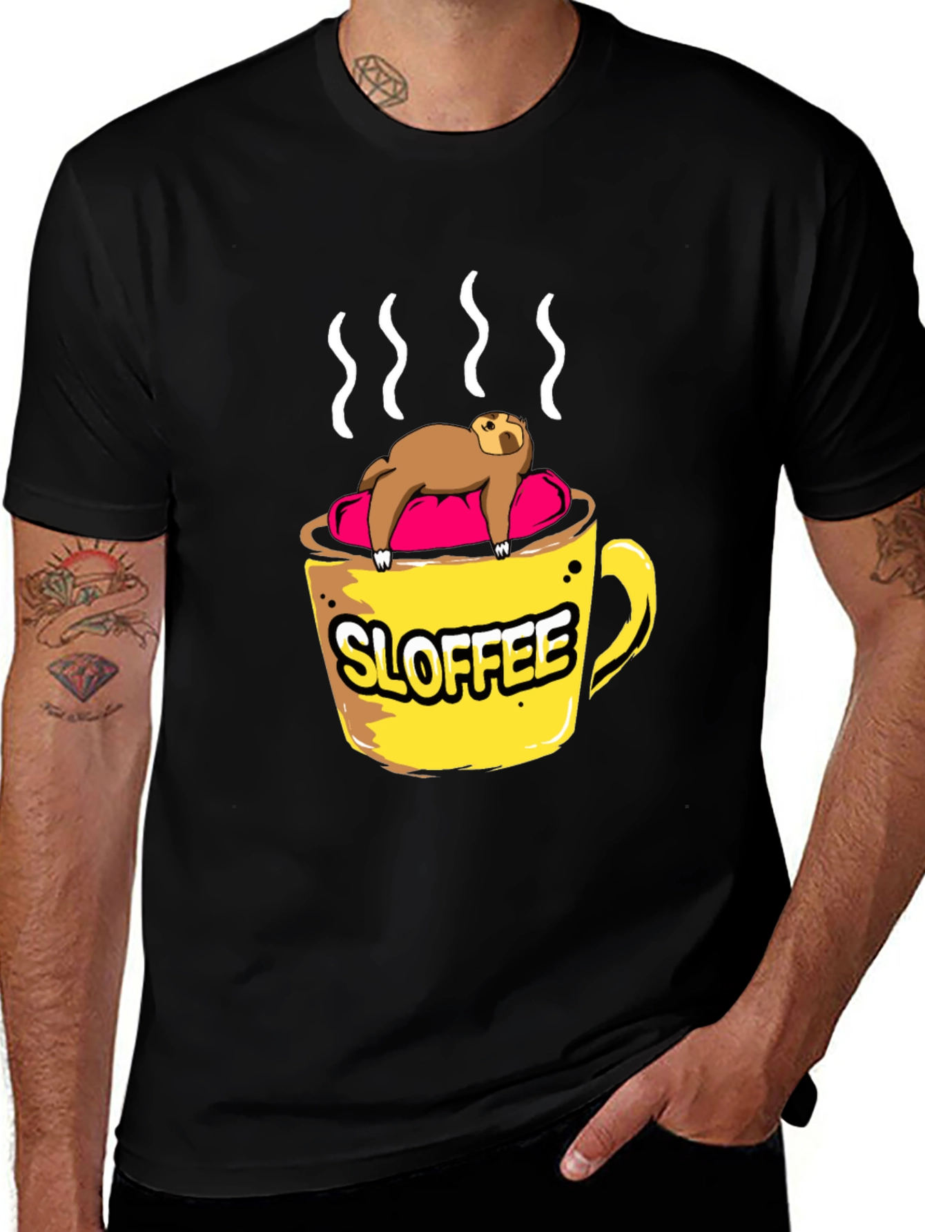 Variant 25 of Sloffee Sloth Coffee Lover T-Shirt