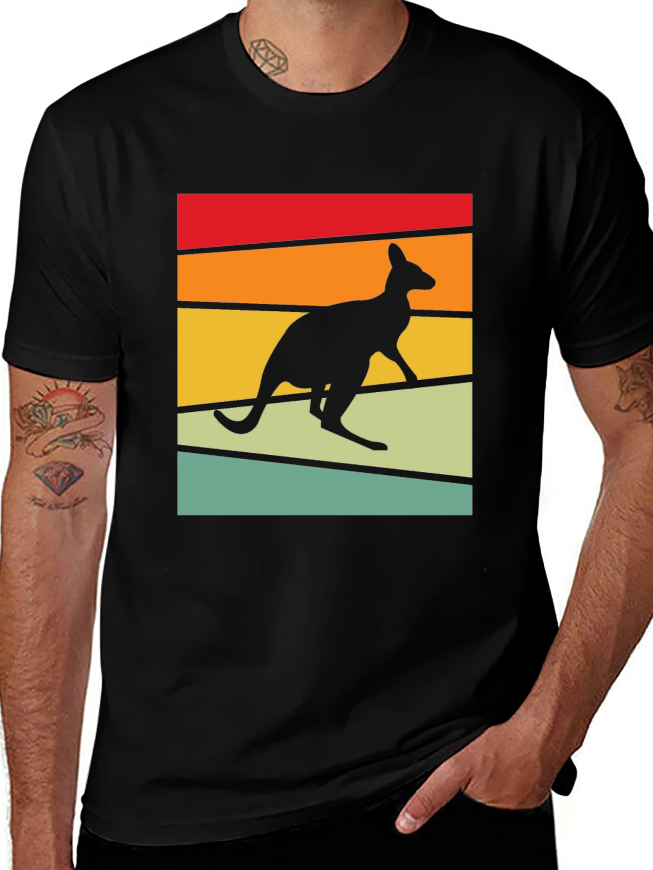 Variant 2 of Retro Kangaroo T-Shirt - Vintage Animal Tee