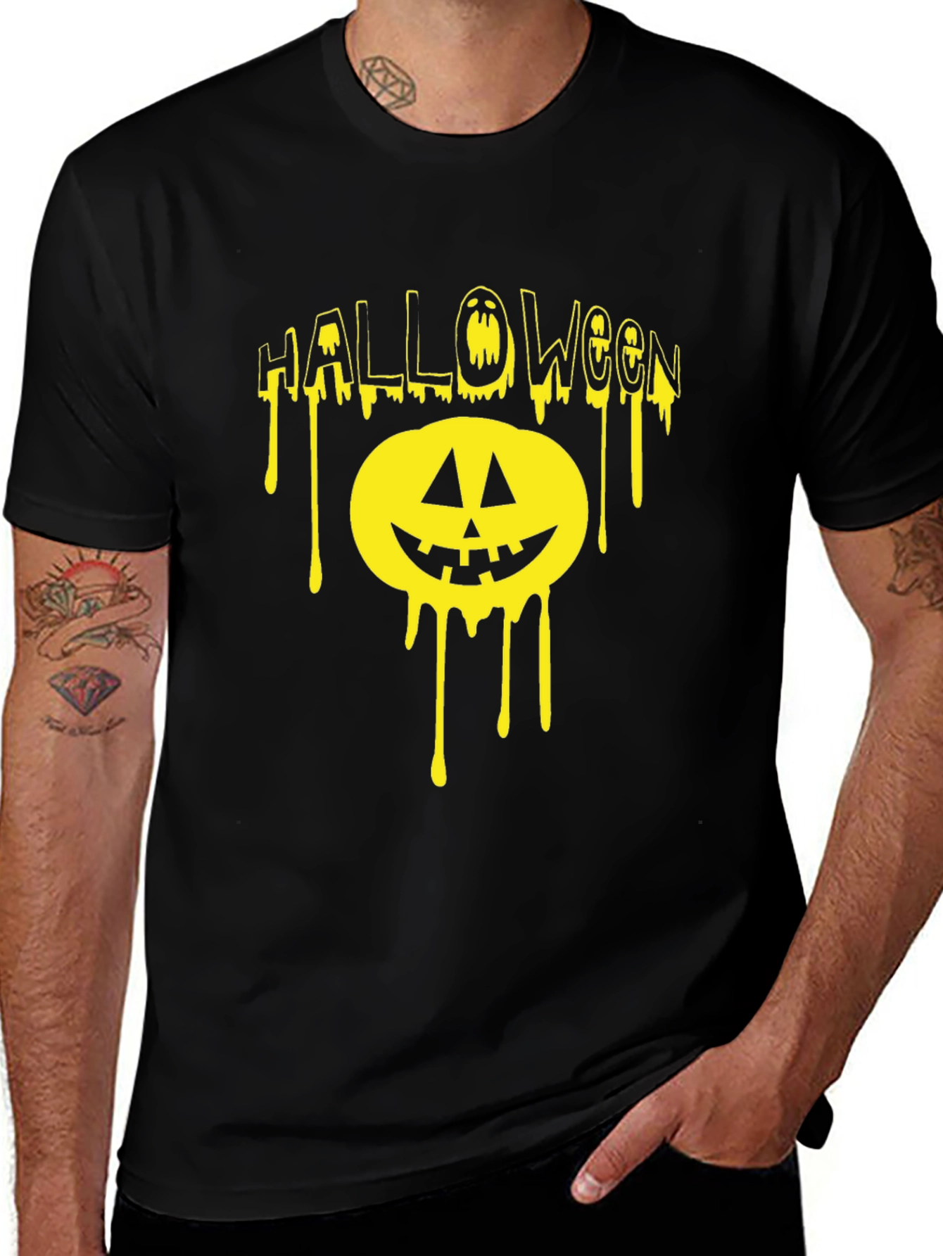 Variant 13 of Halloween Dripping Pumpkin T-Shirt