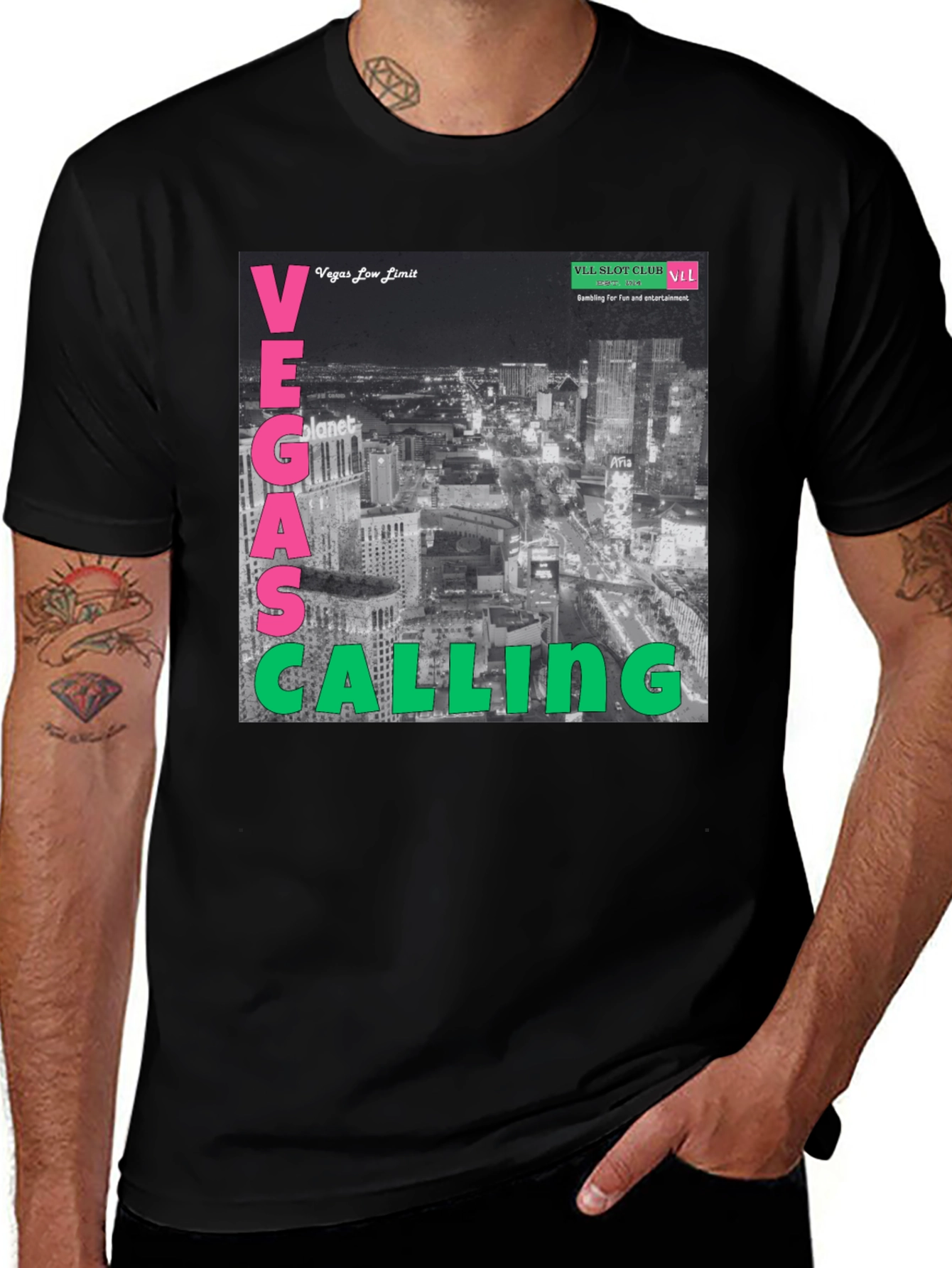 Vegas Calling Graphic T-Shirt