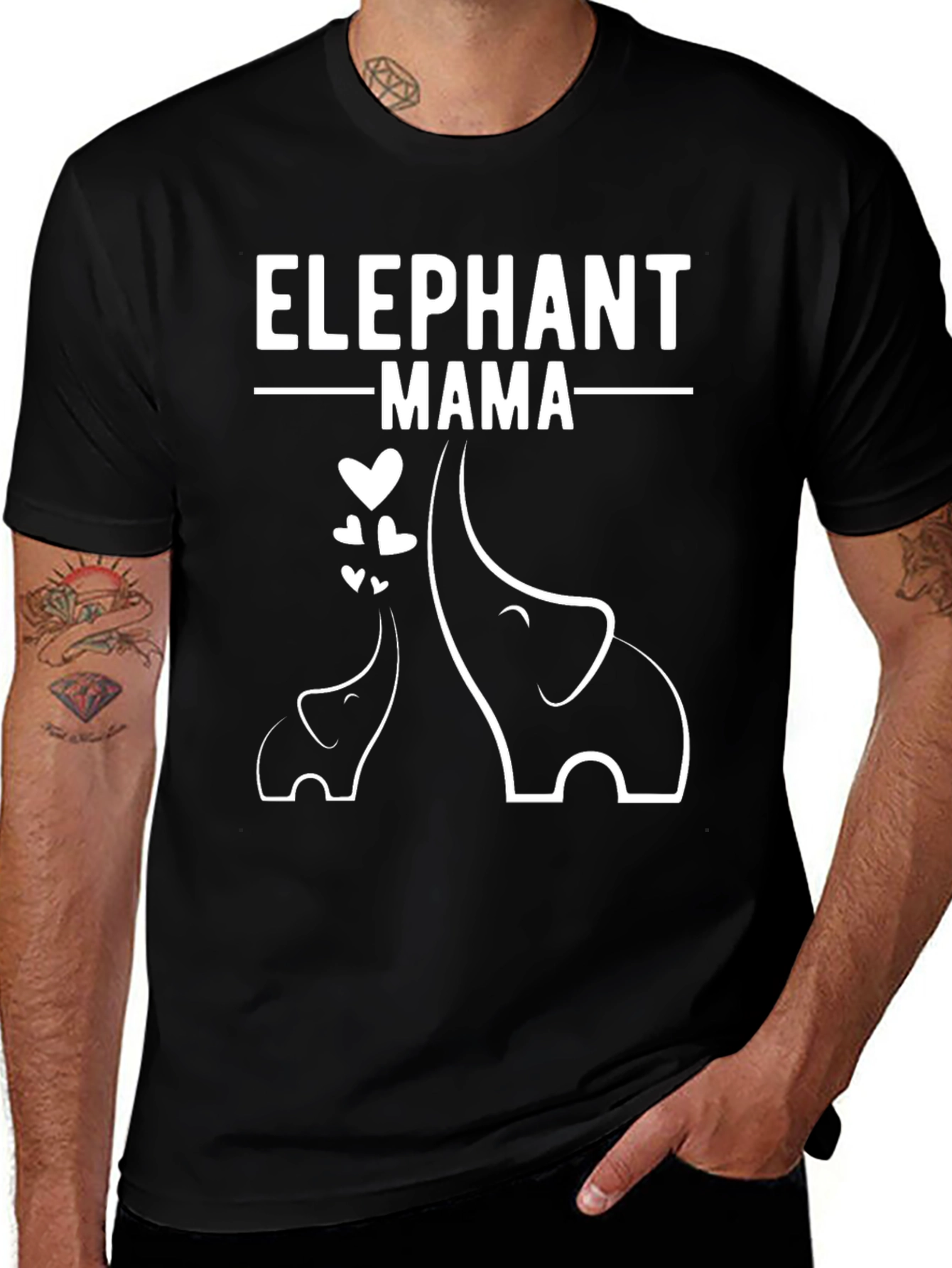 Elephant Mama Graphic T-Shirt