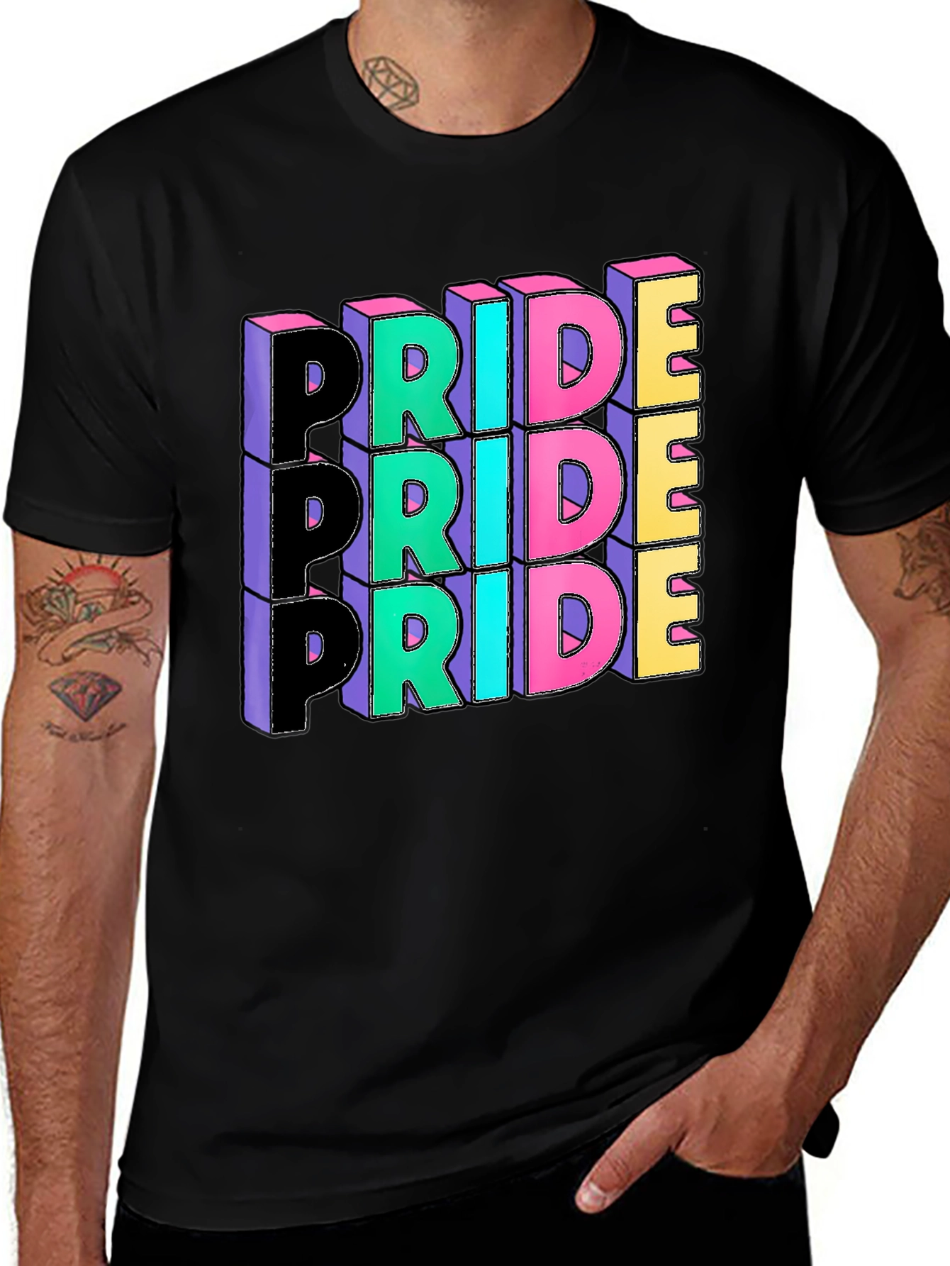 Variant 7 of Pride Graphic Tee - Retro Style LGBT Shirt