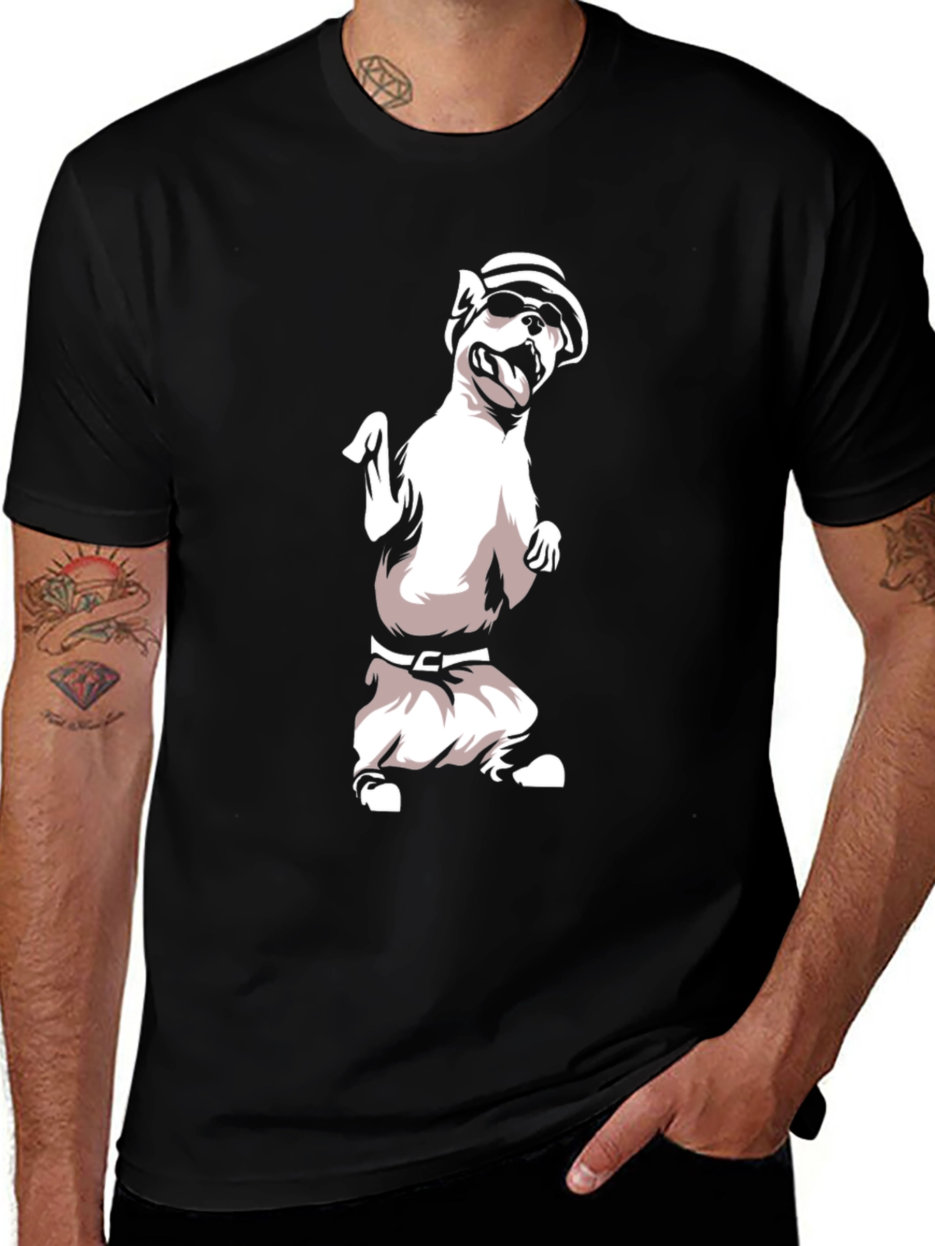 Variant 16 of Dog Gangster Graphic Tee