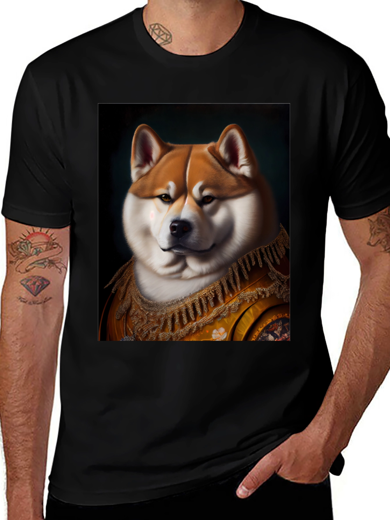 Regal Shiba Inu Portrait T-Shirt