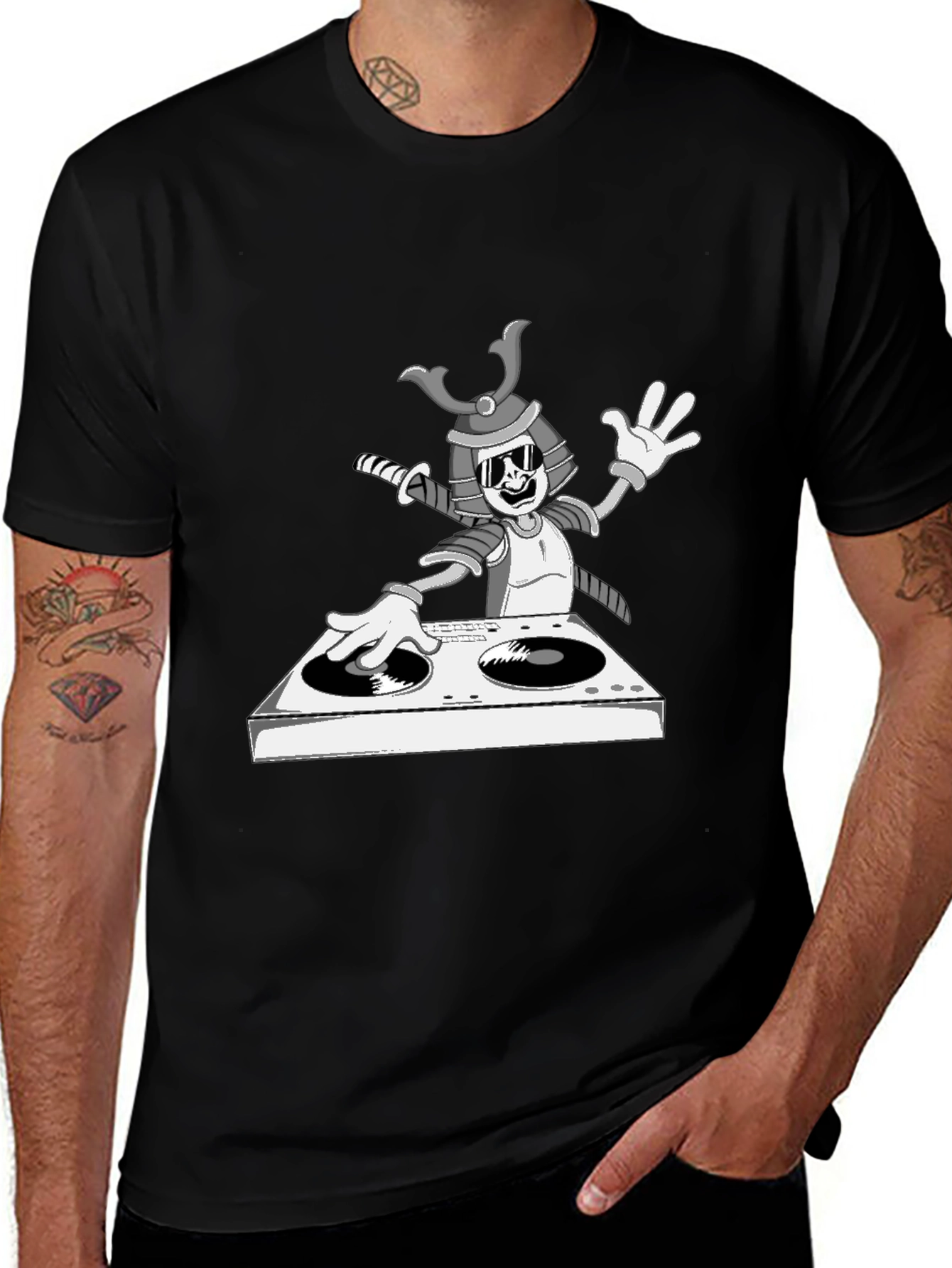 Variant 27 of Samurai DJ Graphic T-Shirt
