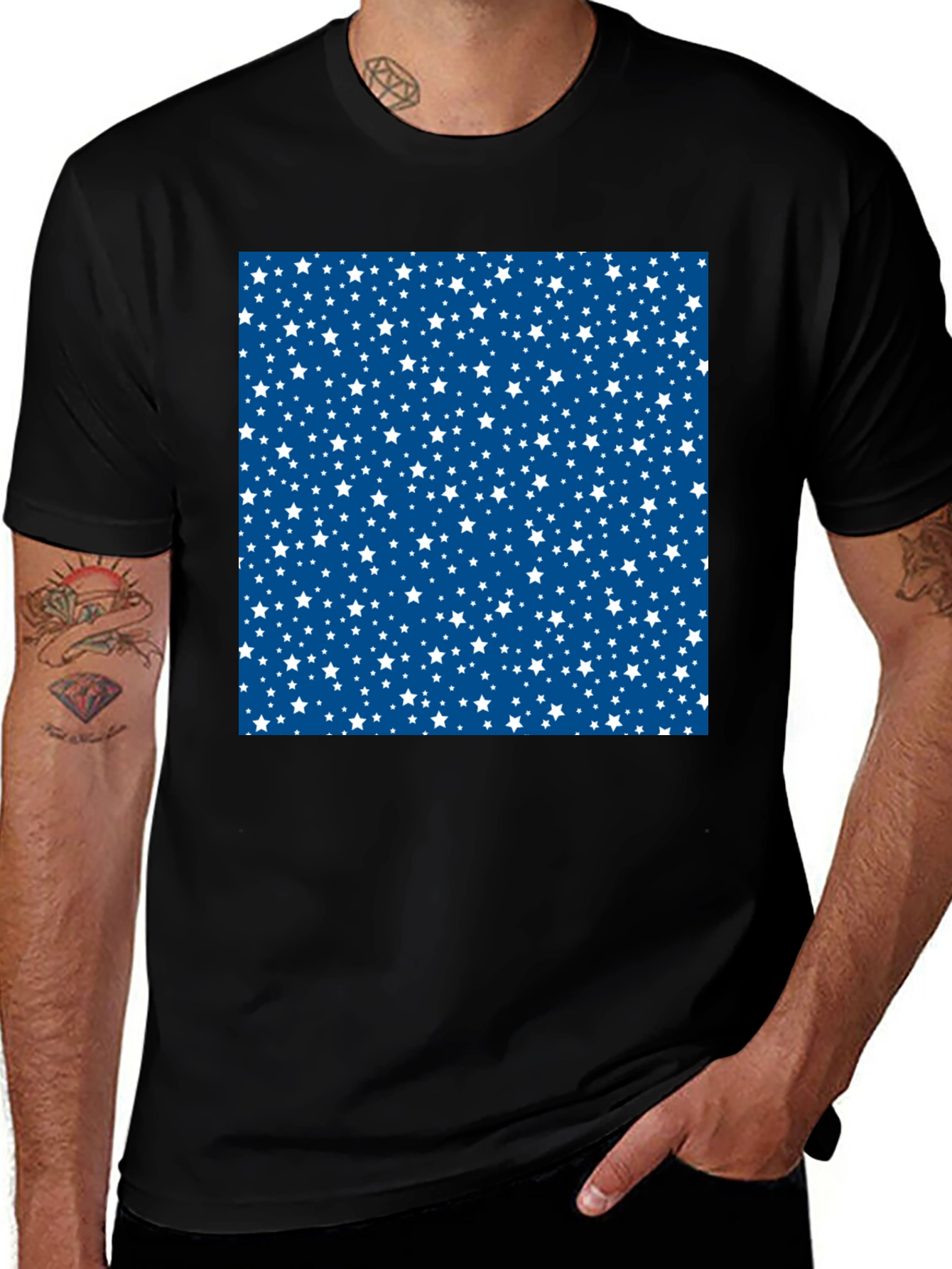 Variant 18 of Stars & Stripes T-Shirt - Patriotic Design
