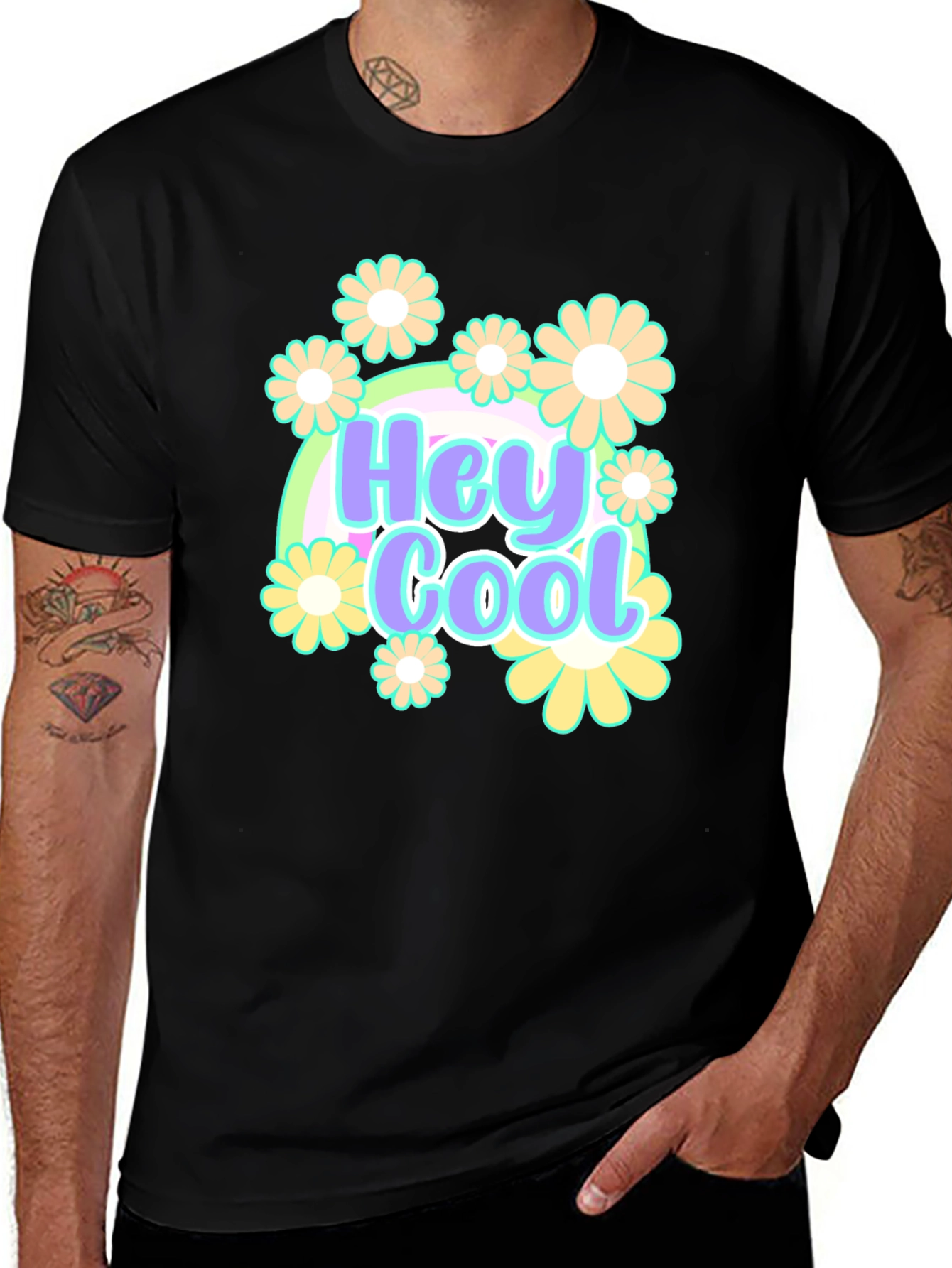 Variant 13 of Hey Cool Floral Graphic T-Shirt