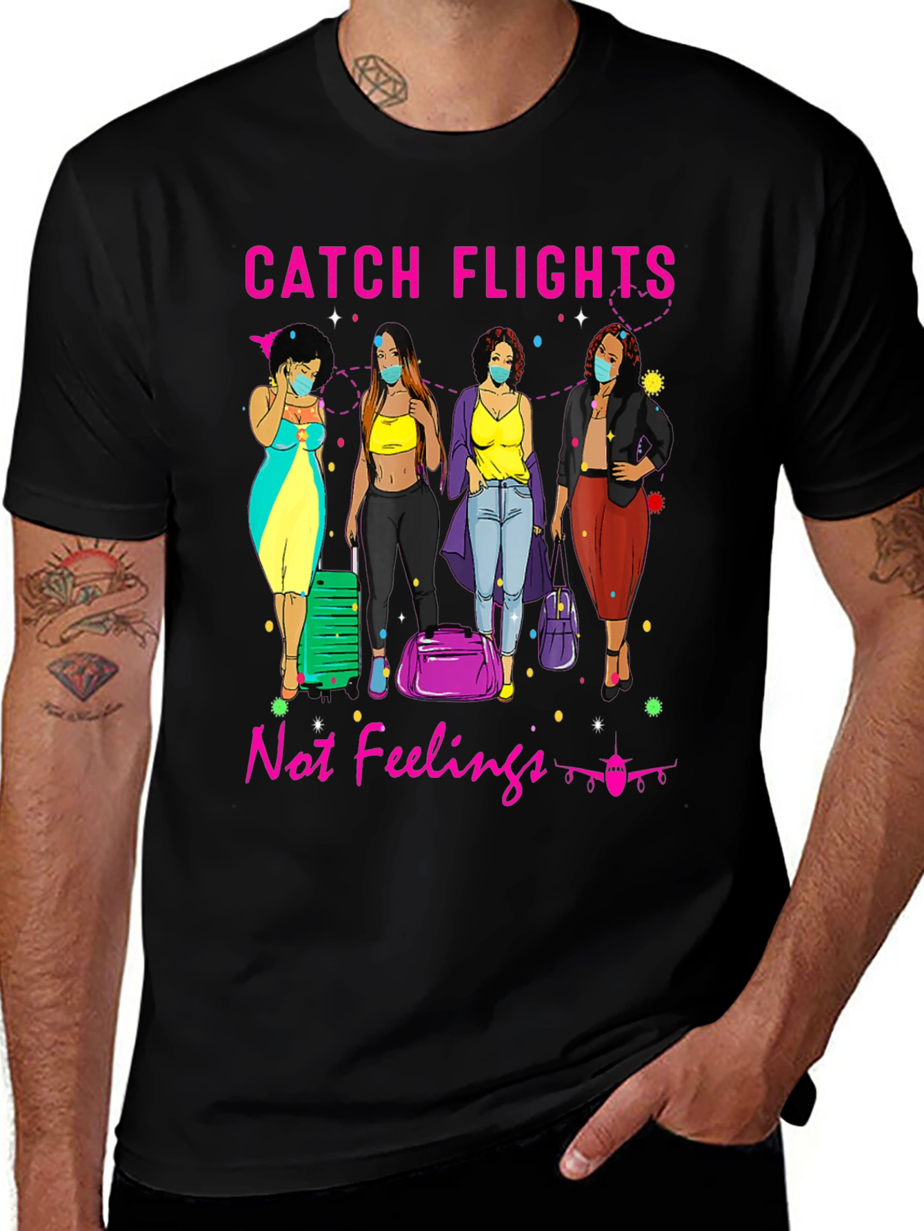Variant 14 of Catch Flights T-Shirt