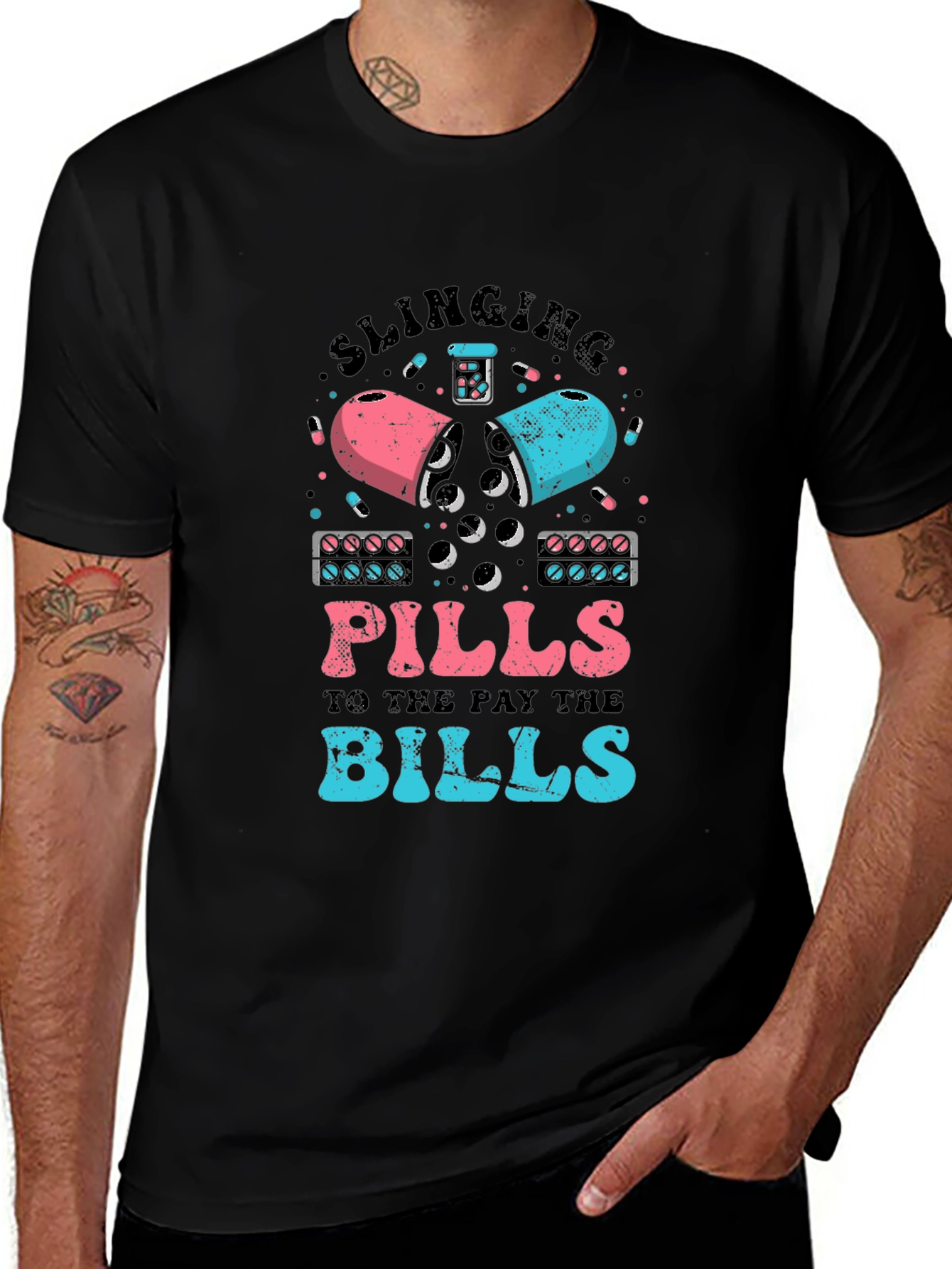 Variant 8 of Slinging Pills Graphic Tee