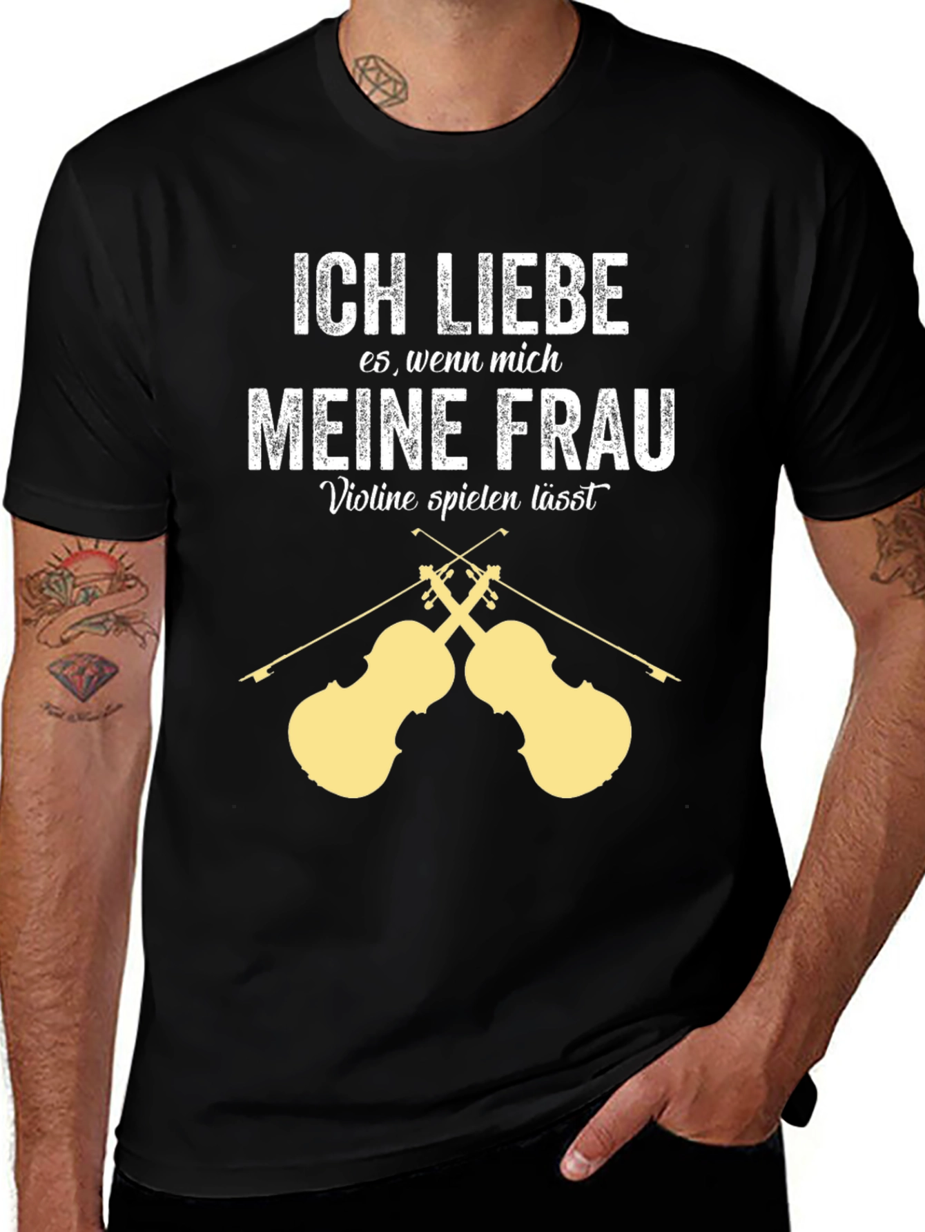 Variant 14 of Ich Liebe Meine Frau Violin T-Shirt - Musician Gift