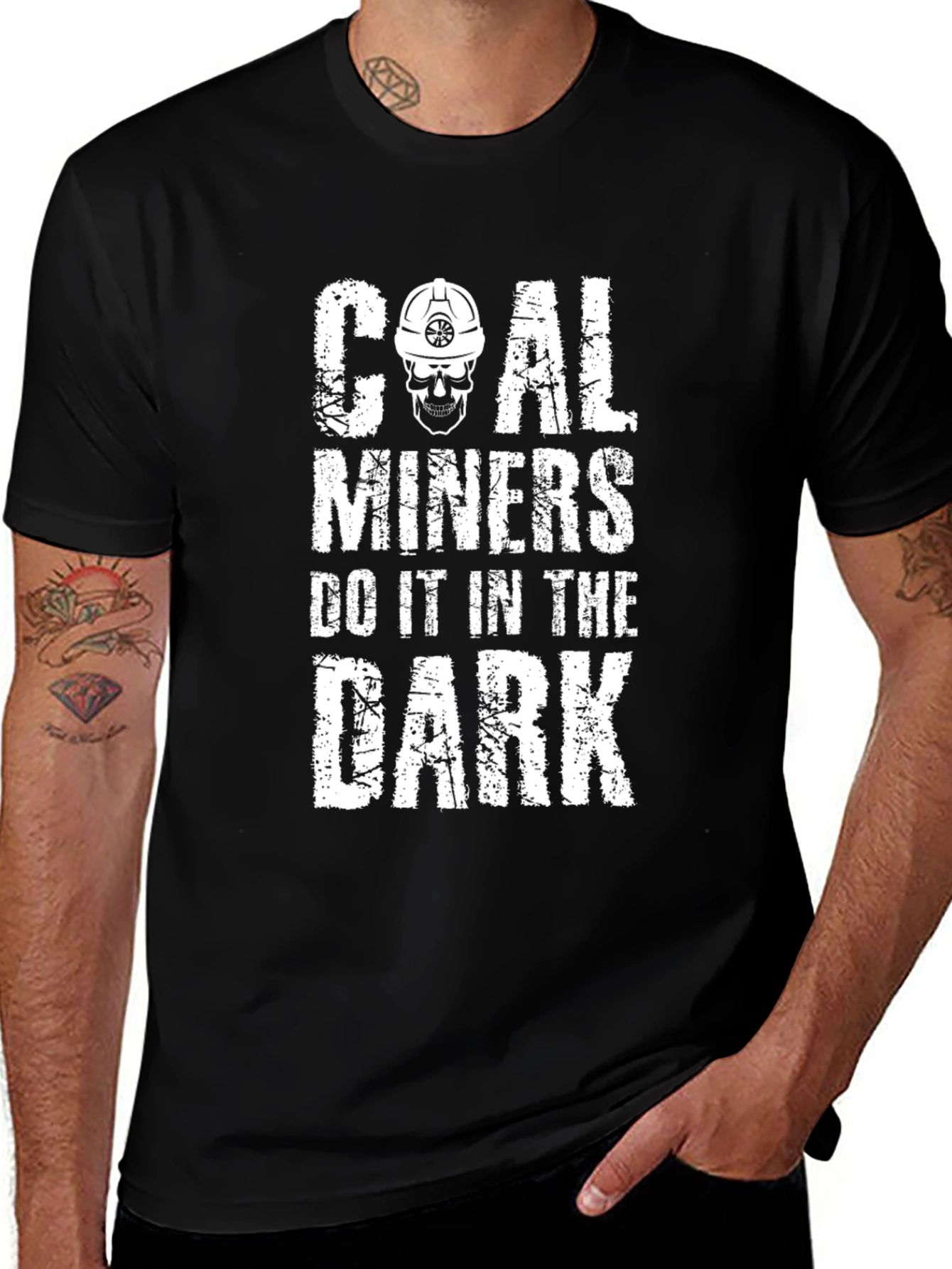 Variant 27 of Coal Miners Do It In The Dark Humor T-Shirt
