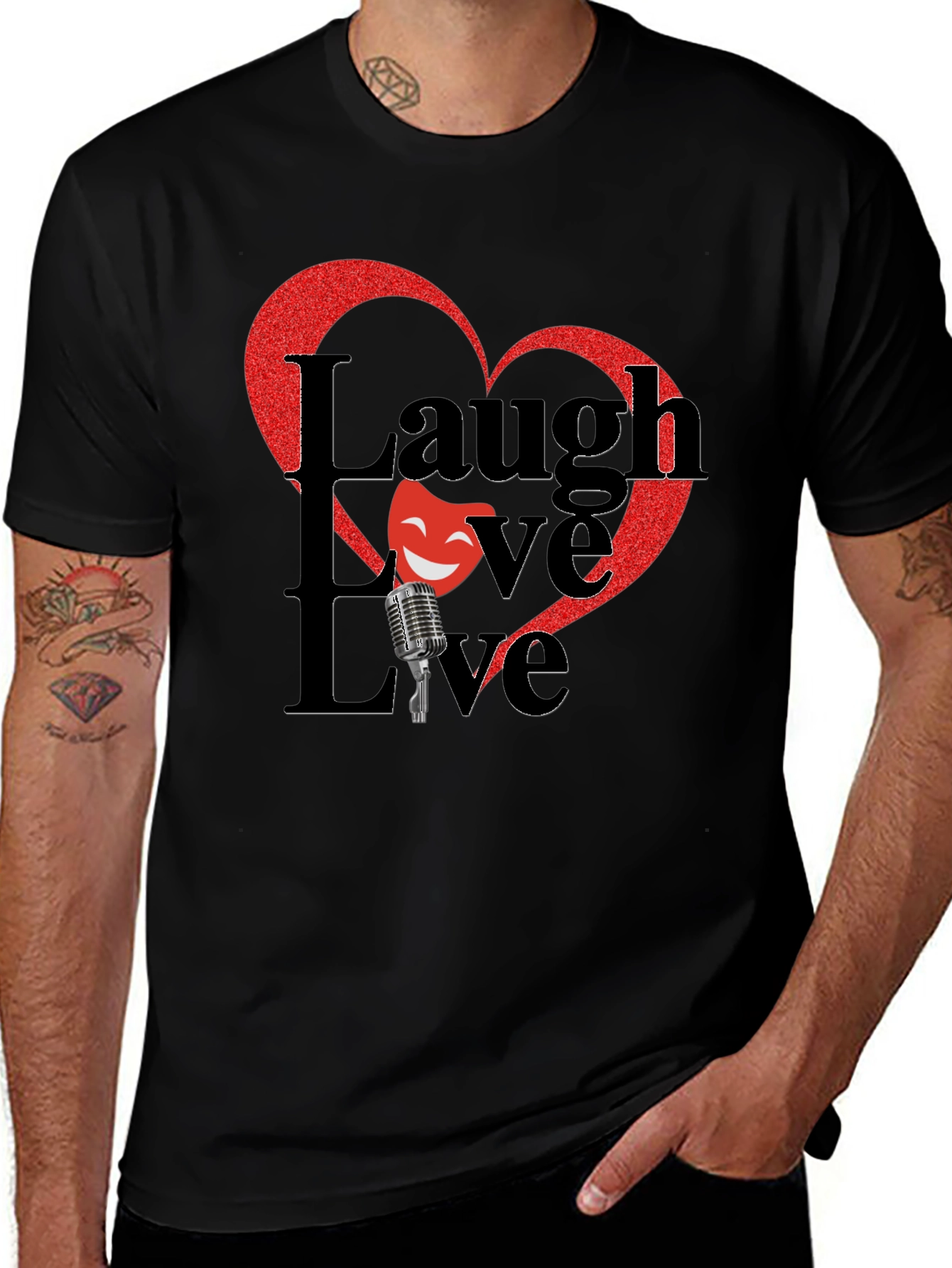 Variant 27 of Laugh Live Love Graphic Tee
