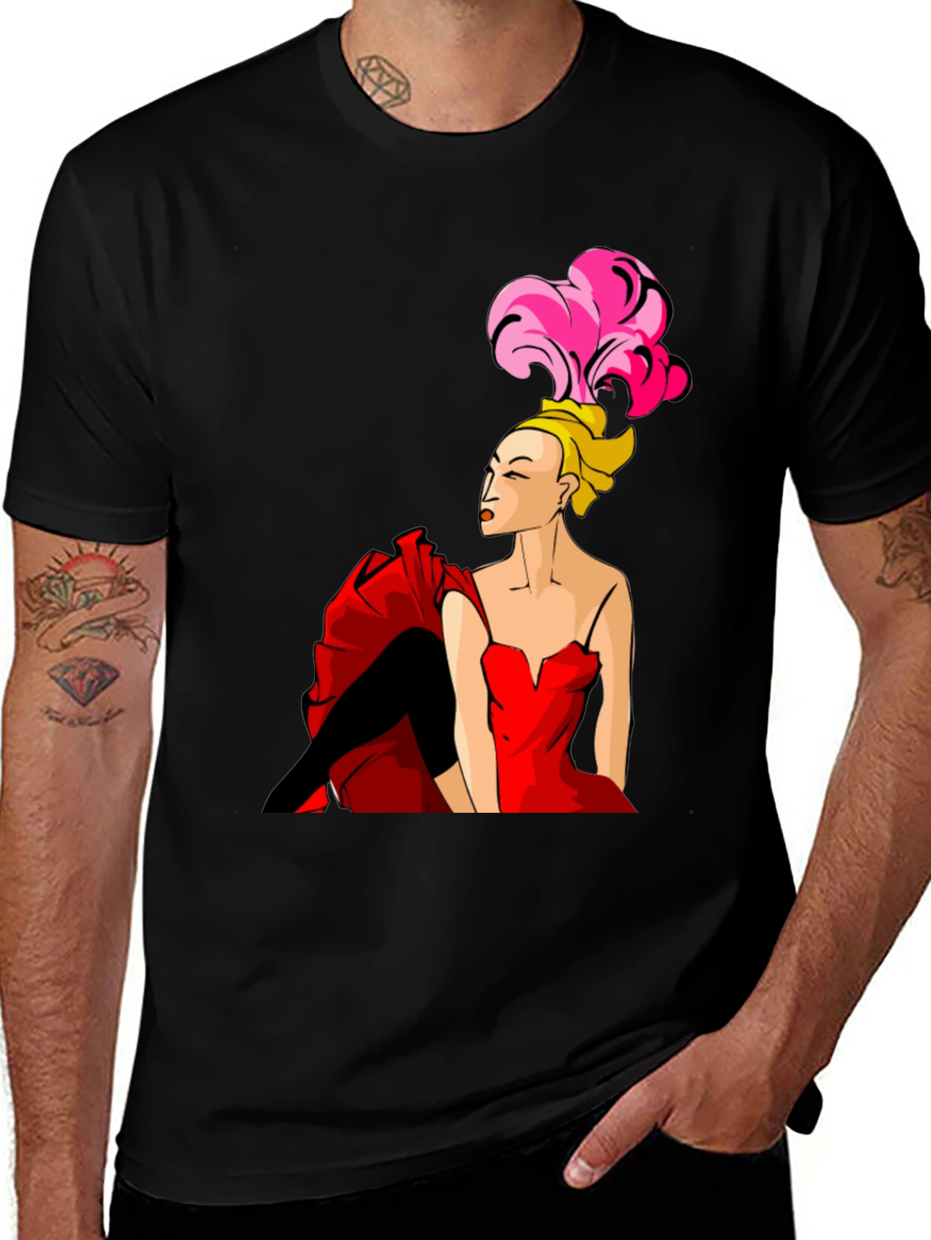 Variant 17 of Burlesque Dancer Graphic Tee
