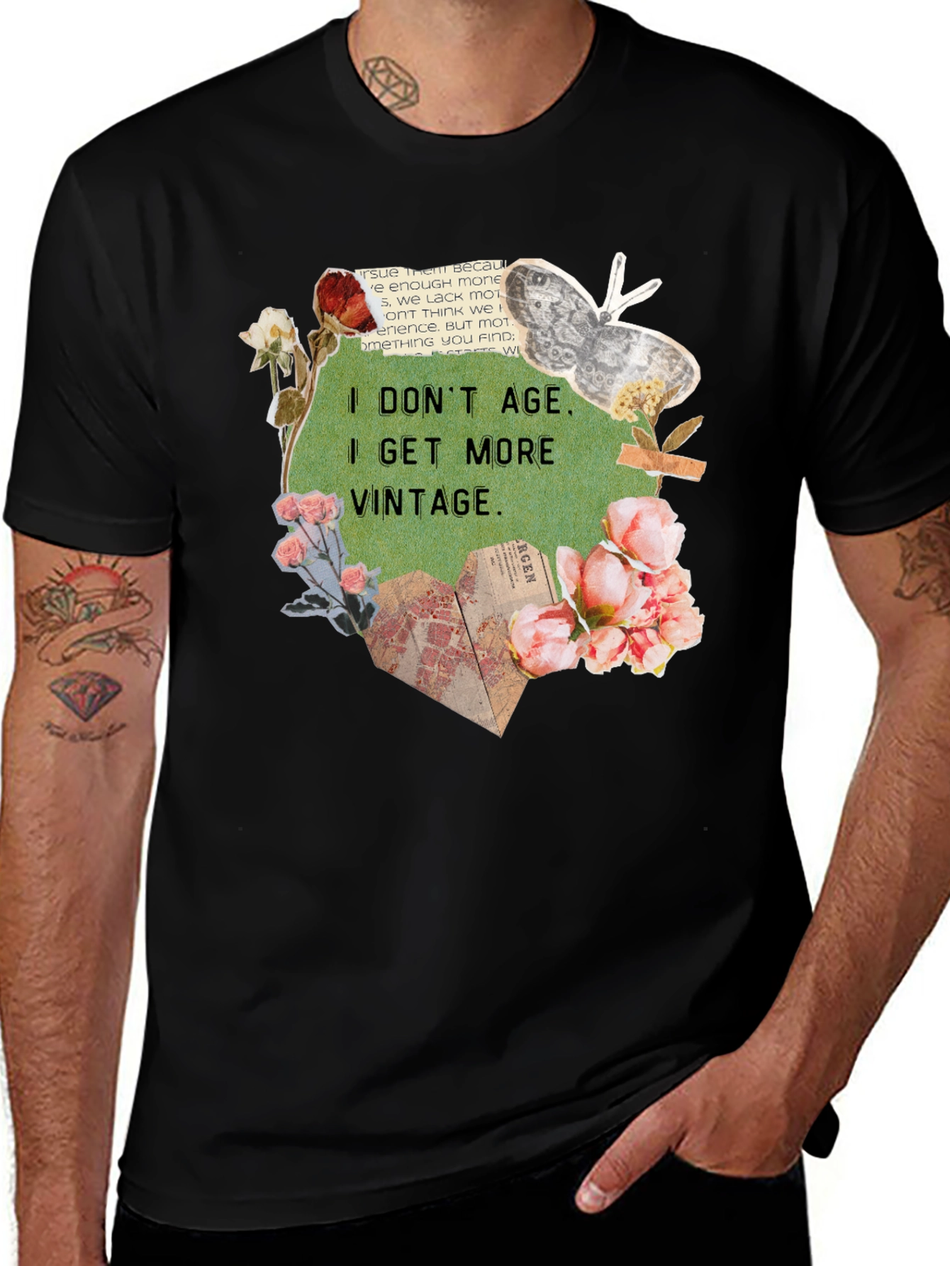 Variant 25 of I Don't Age I Get More Vintage Black T-Shirt
