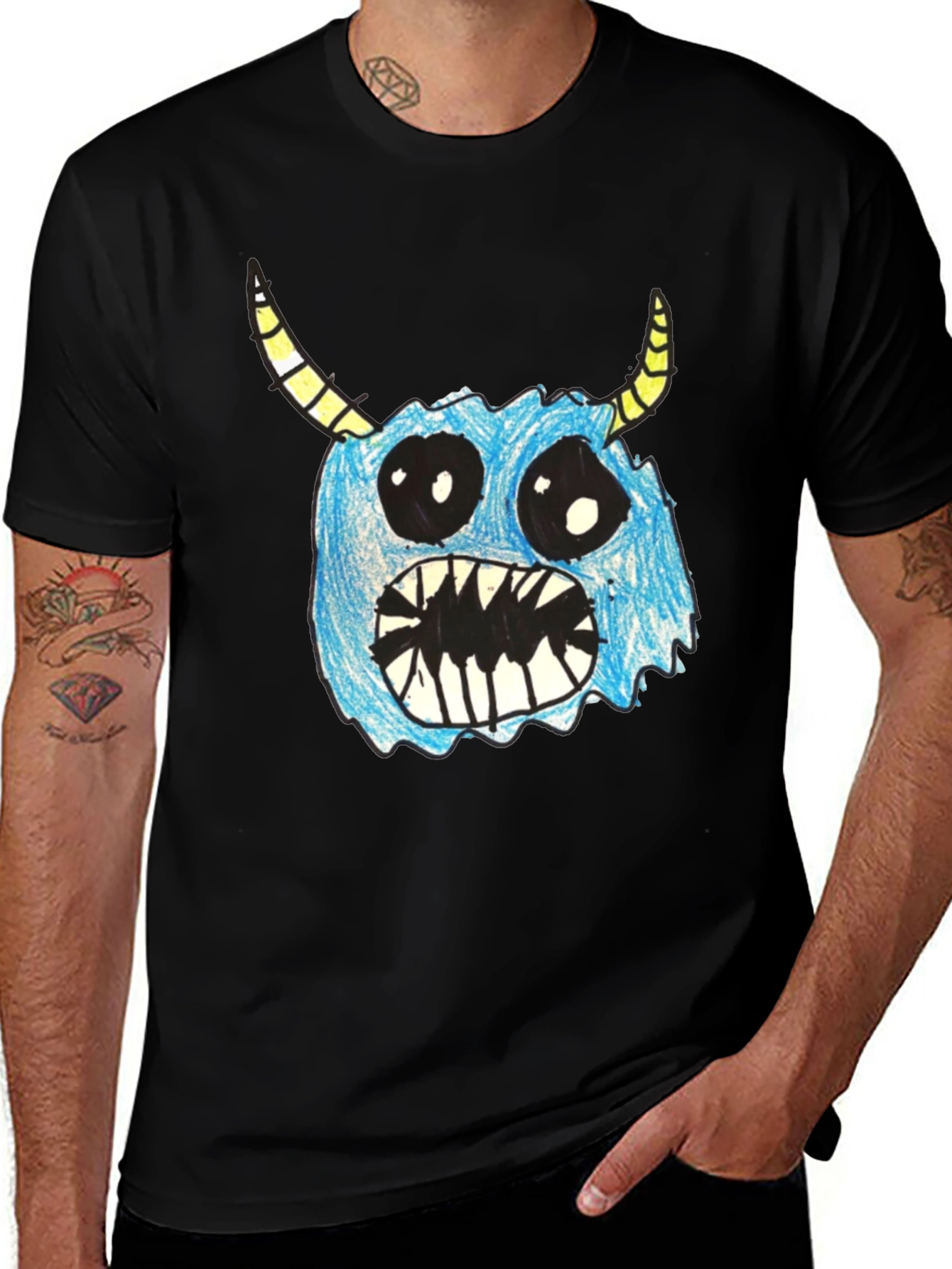 Variant 7 of Monster Graphic Tee - Funny Cartoon Creature T-Shirt