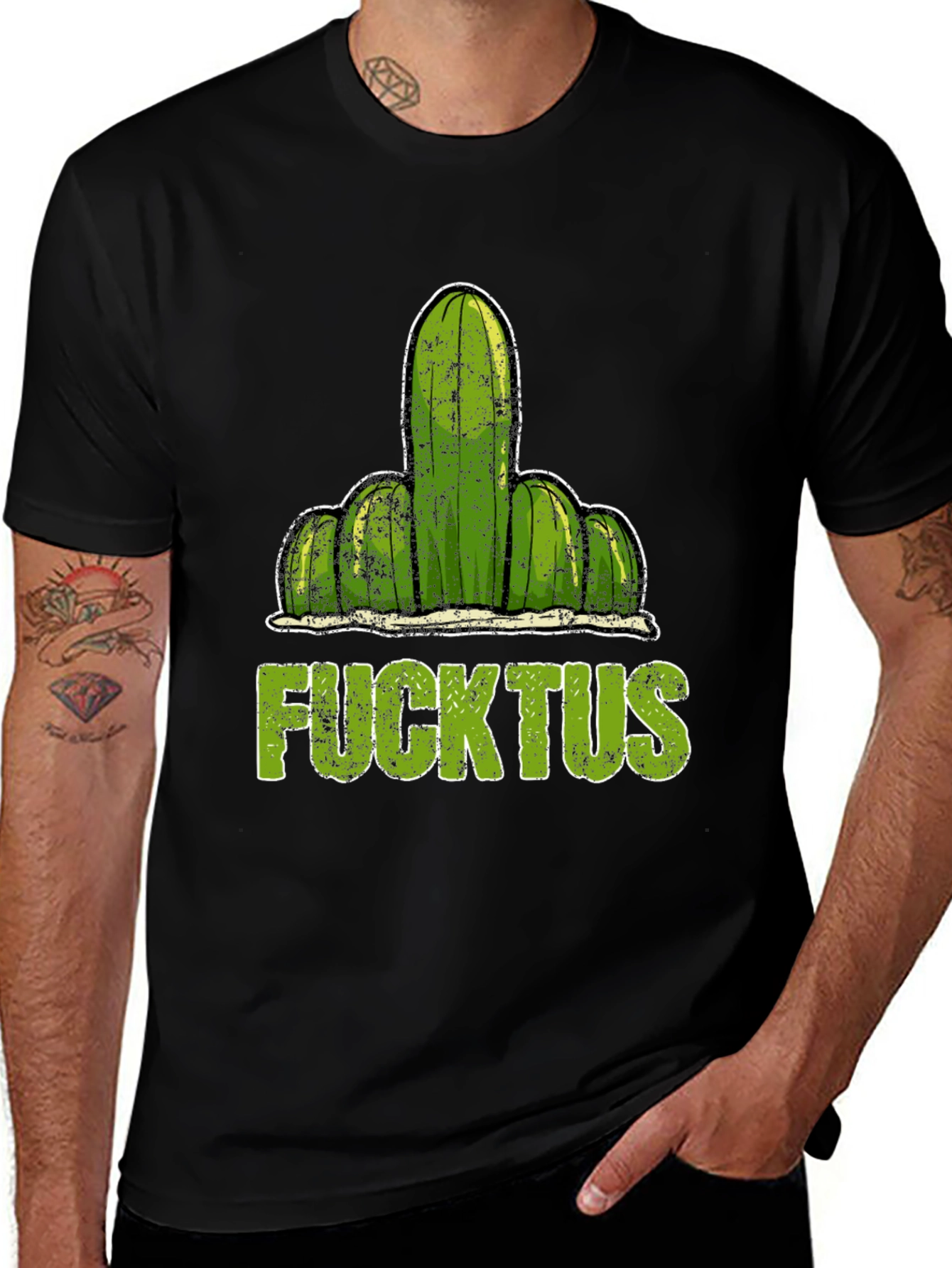 Variant 19 of Fucktus Graphic Tee - Funny Cactus Humor T-Shirt