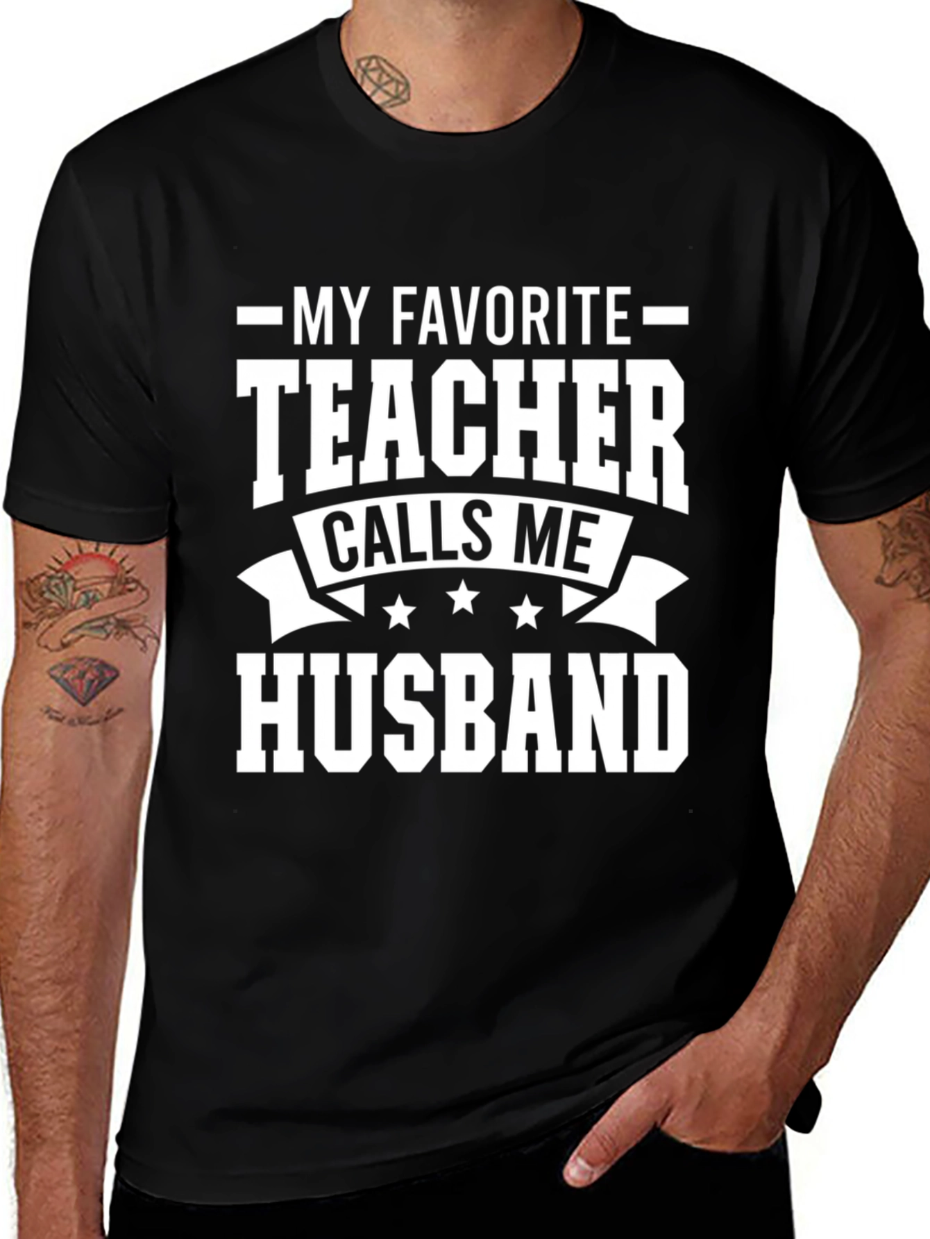 Variant 6 of My Favorite Teacher Calls Me Husband T-Shirt