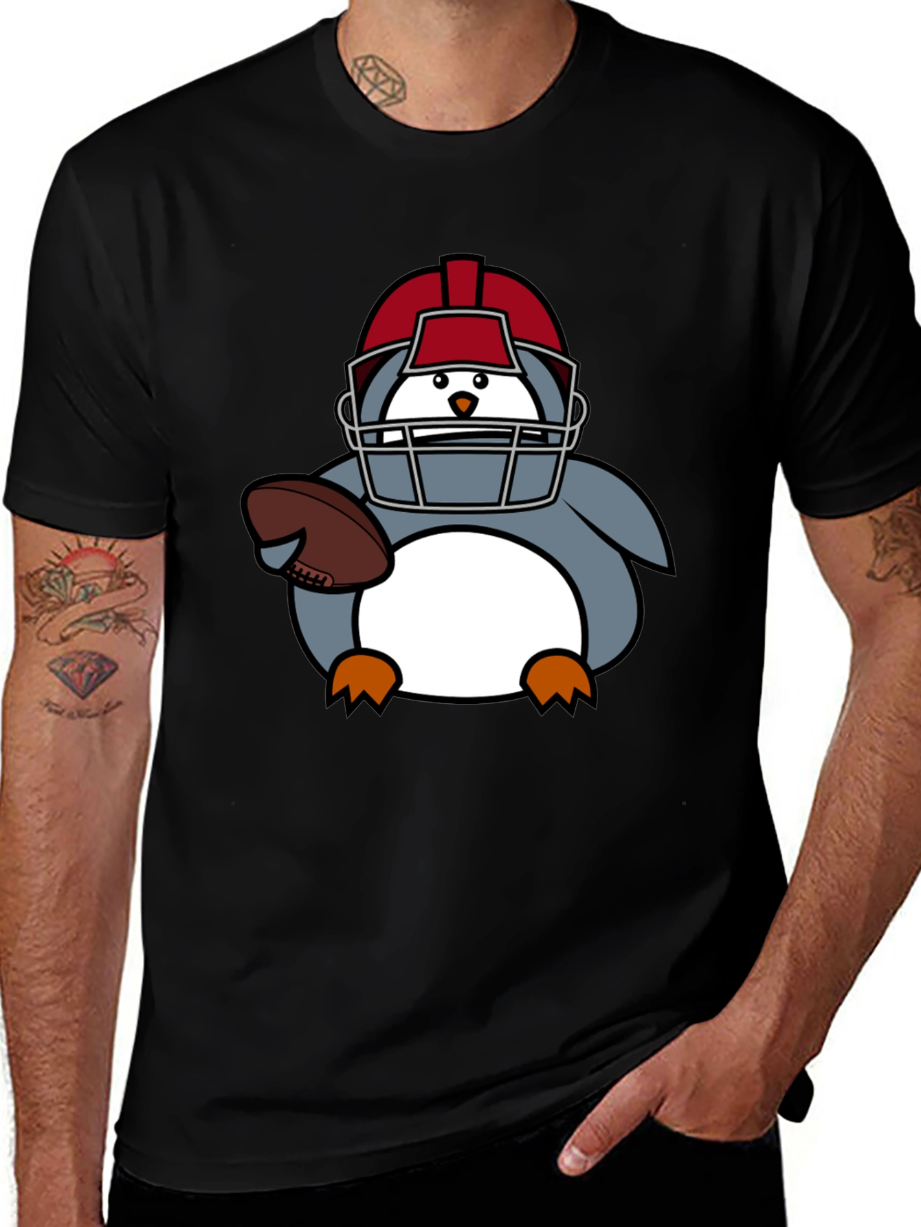 Variant 18 of Football Penguin T-Shirt
