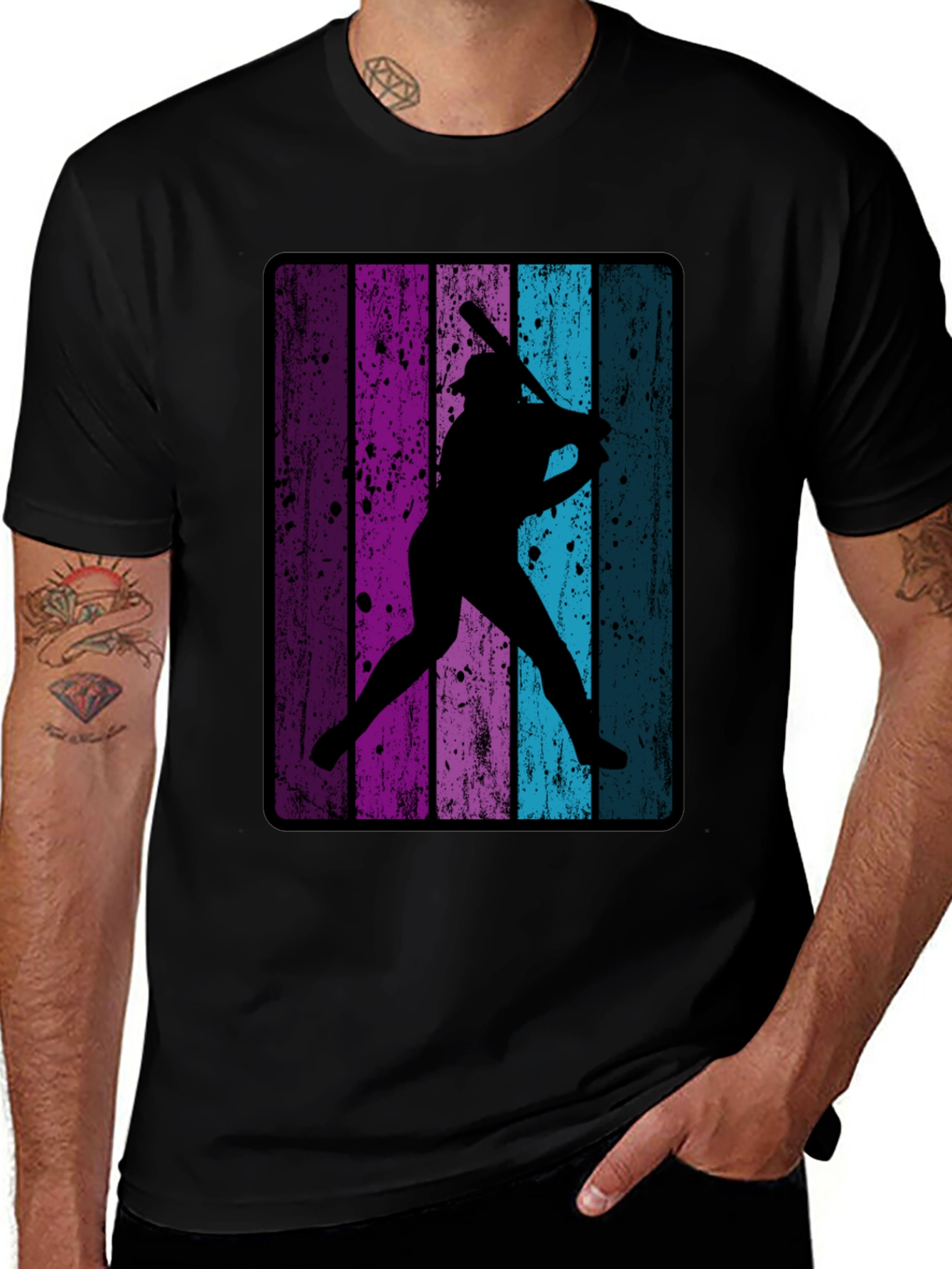 Variant 13 of Retro Baseball Player T-Shirt