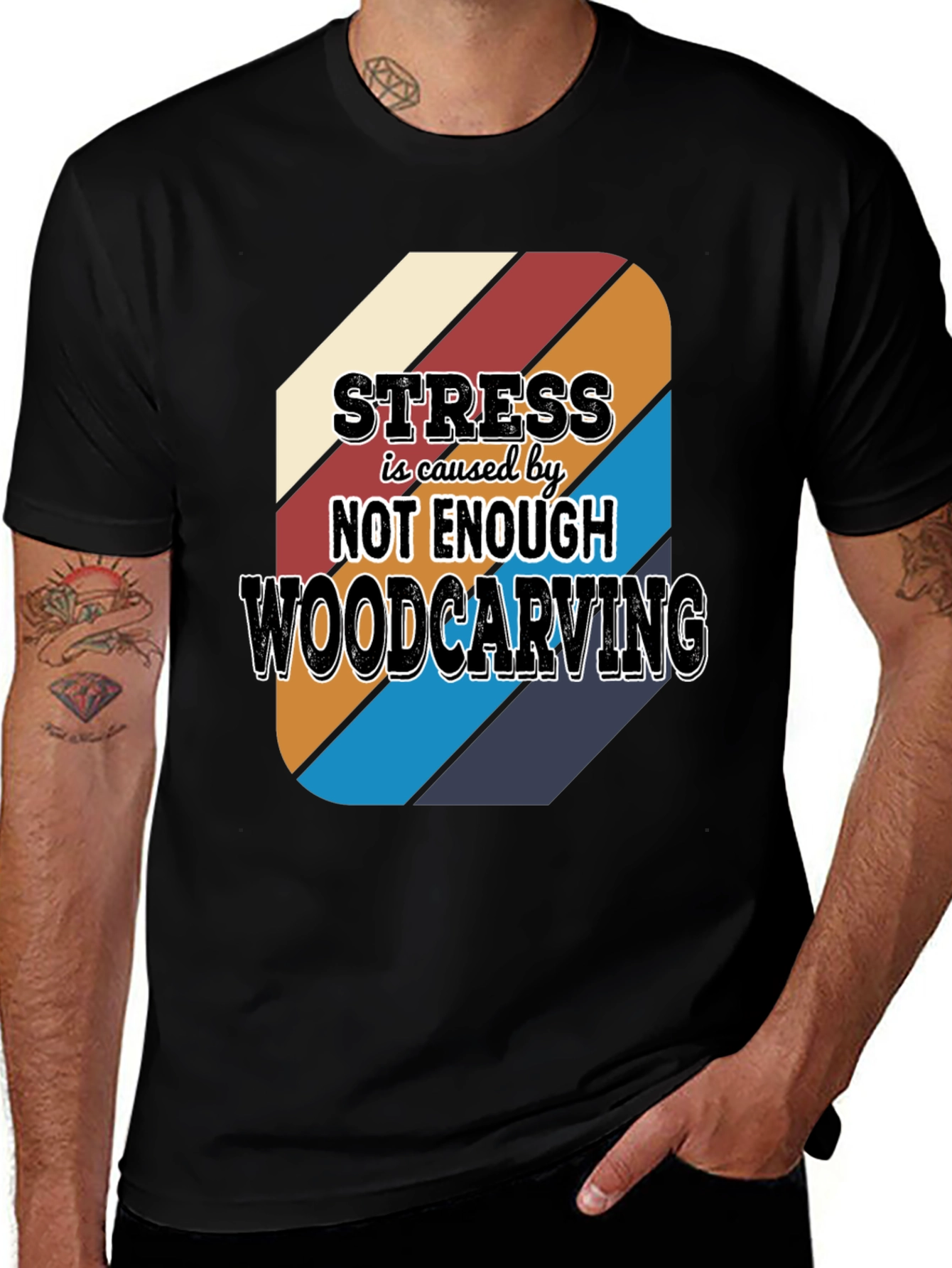 Variant 23 of Woodcarving T-Shirt - Stress Relief Tee