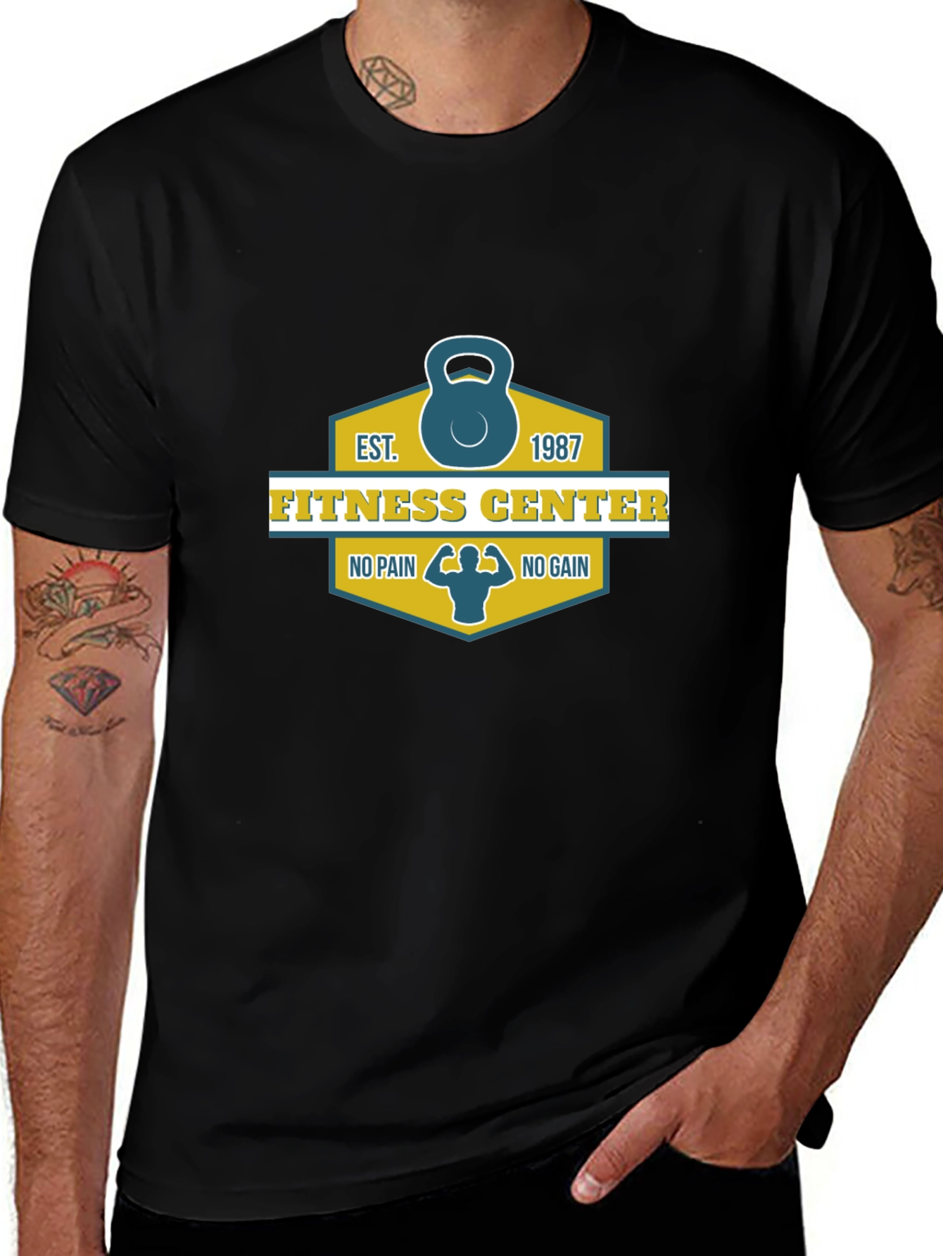 Variant 8 of Fitness Center Est. 1987 Gym T-Shirt