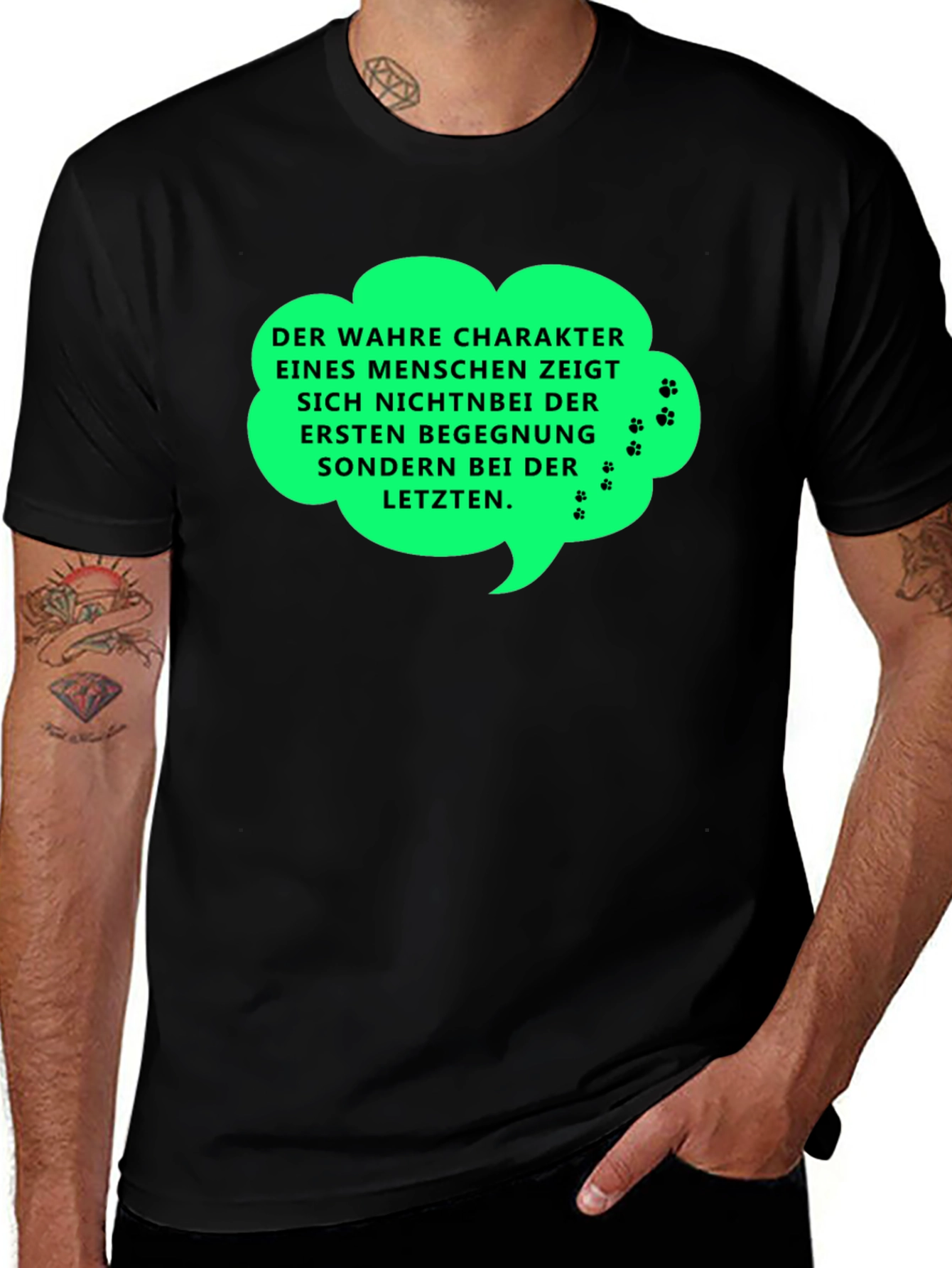 Variant 12 of Men's Slogan T-Shirt - The True Character
