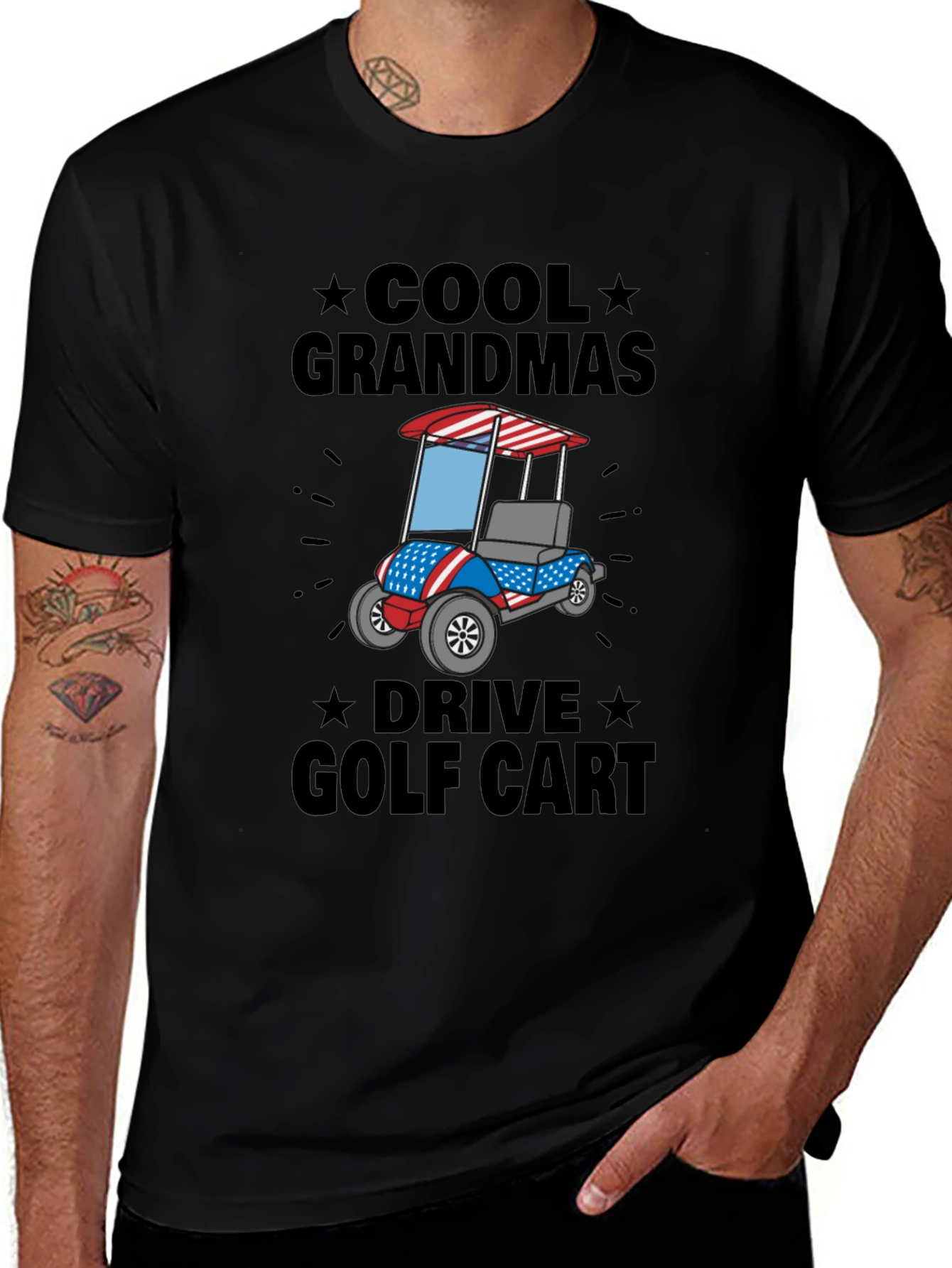 Variant 24 of Cool Grandmas Drive Golf Cart Tee