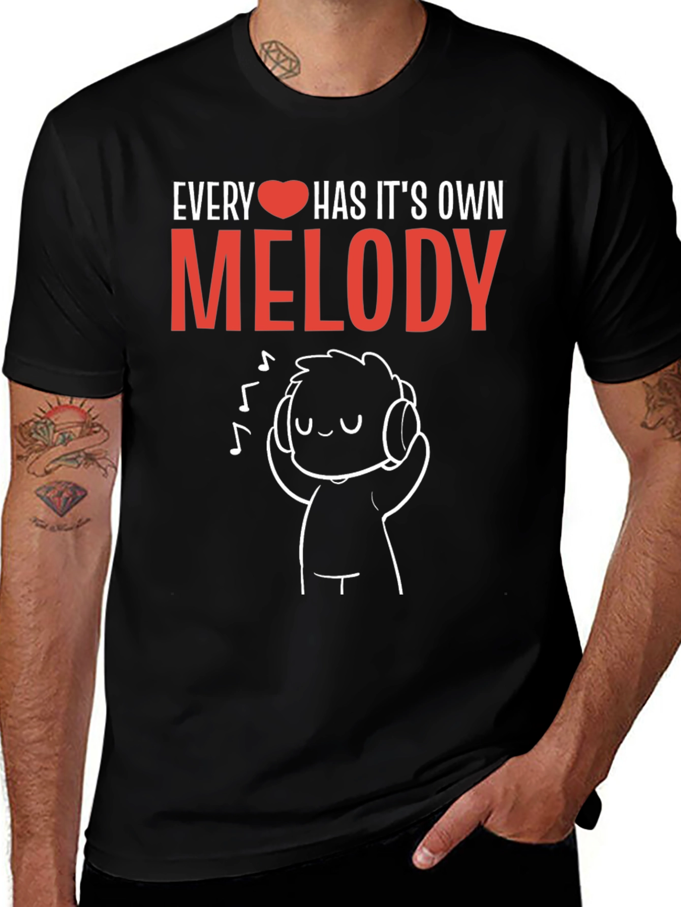 Variant 13 of Every Heart Has Its Own Melody Graphic Tee