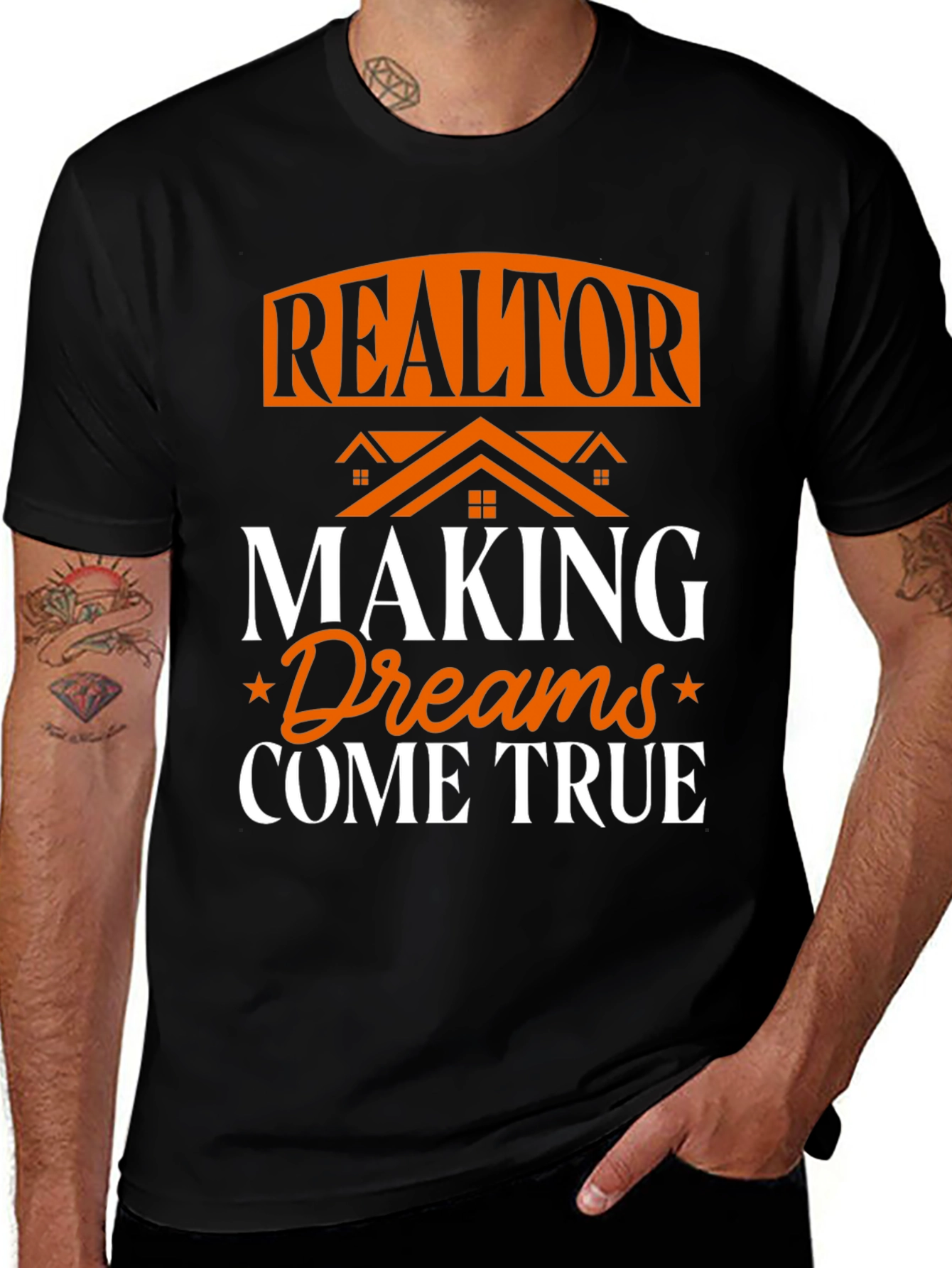 Black Realtor Making Dreams Come True Graphic T-Shirt main image